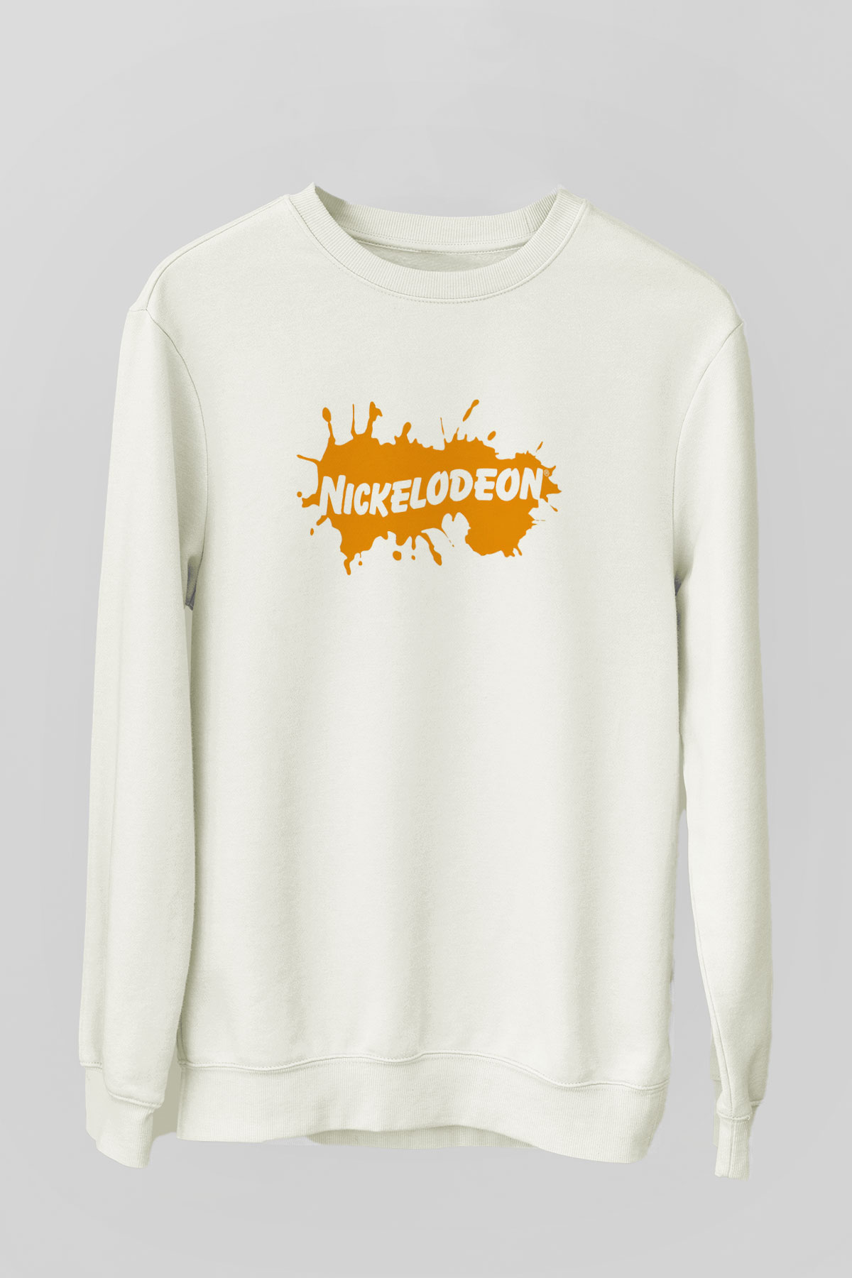 Nickelodeon Beyaz Unisex Sweatshirt