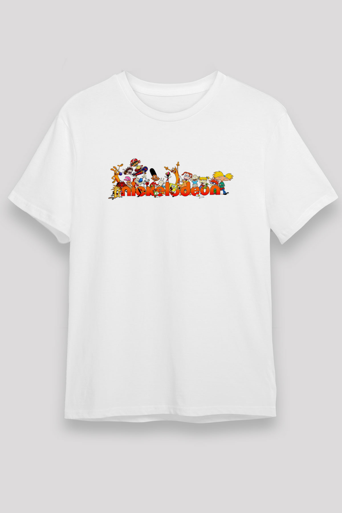 Nickelodeon Beyaz Unisex Tişört T-Shirt