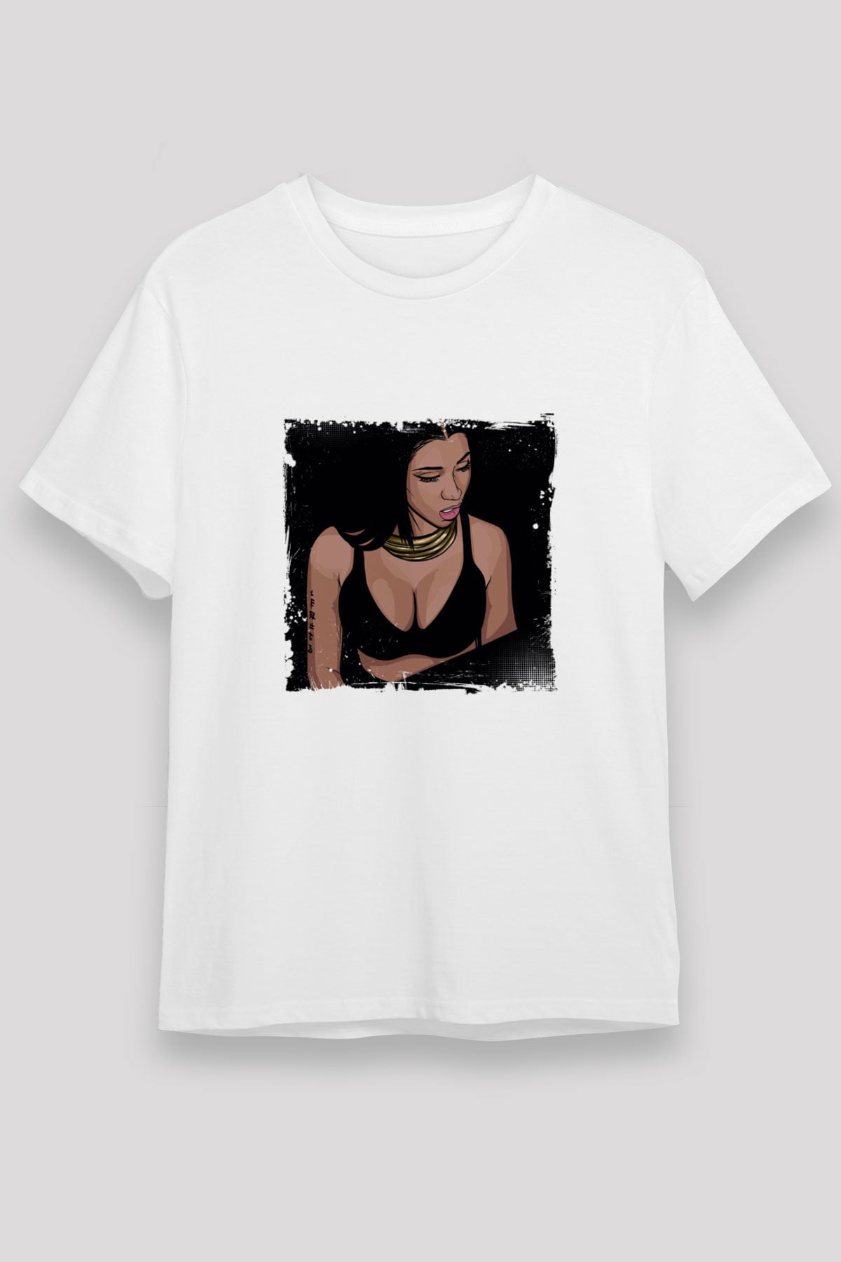 Nicki Minaj Baskılı Unisex Beyaz Tişört