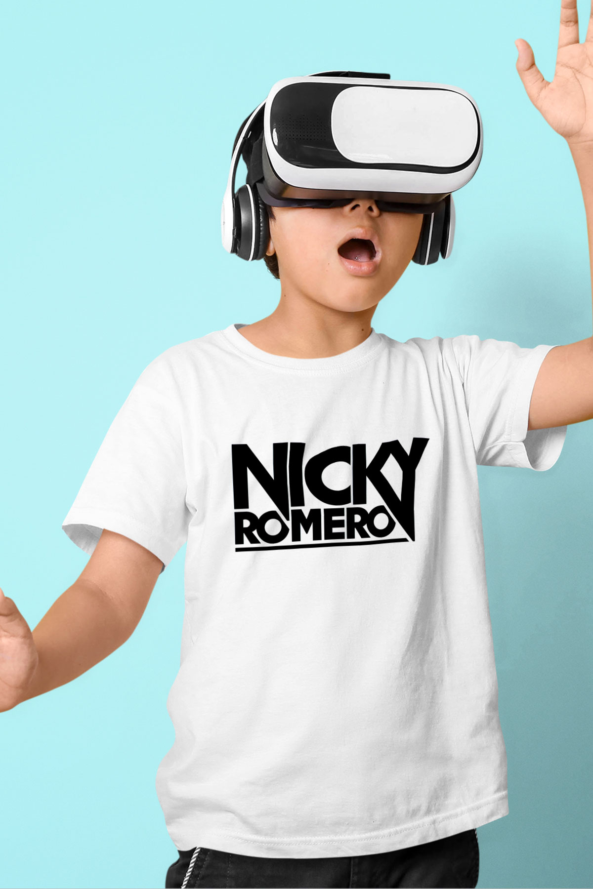 Nicky Romero Beyaz Unisex Çocuk Tişört