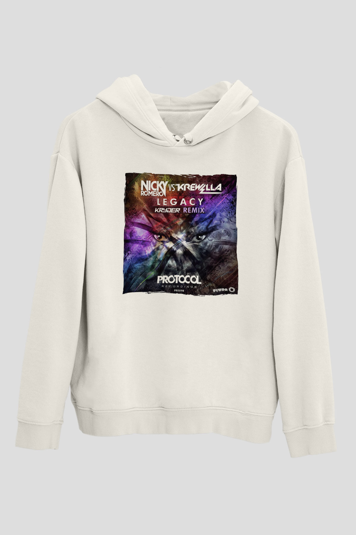 Nicky Romero Beyaz Unisex Kapüşonlu Sweatshirt