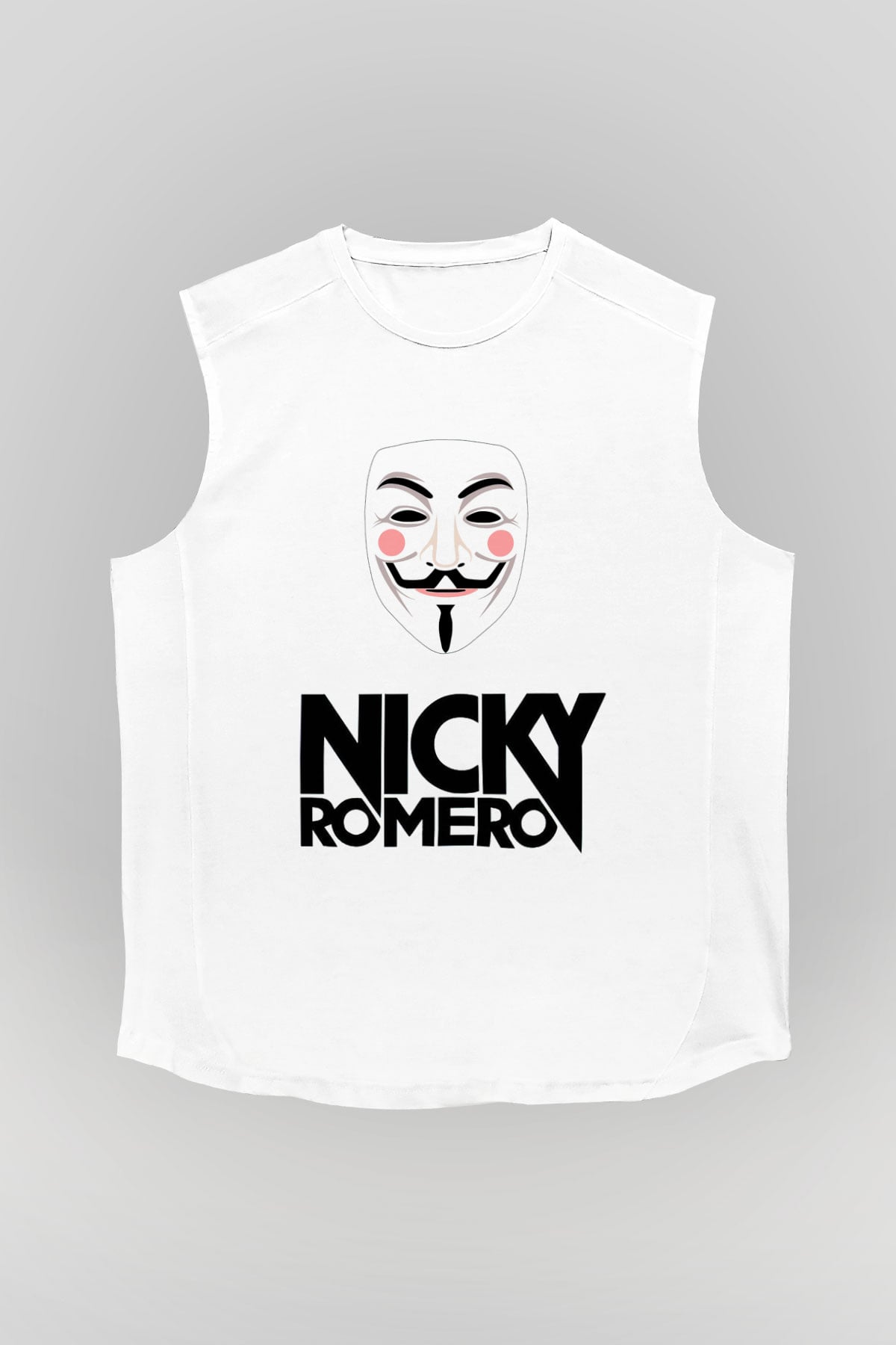 Nicky Romero Beyaz Unisex Kolsuz Tişört