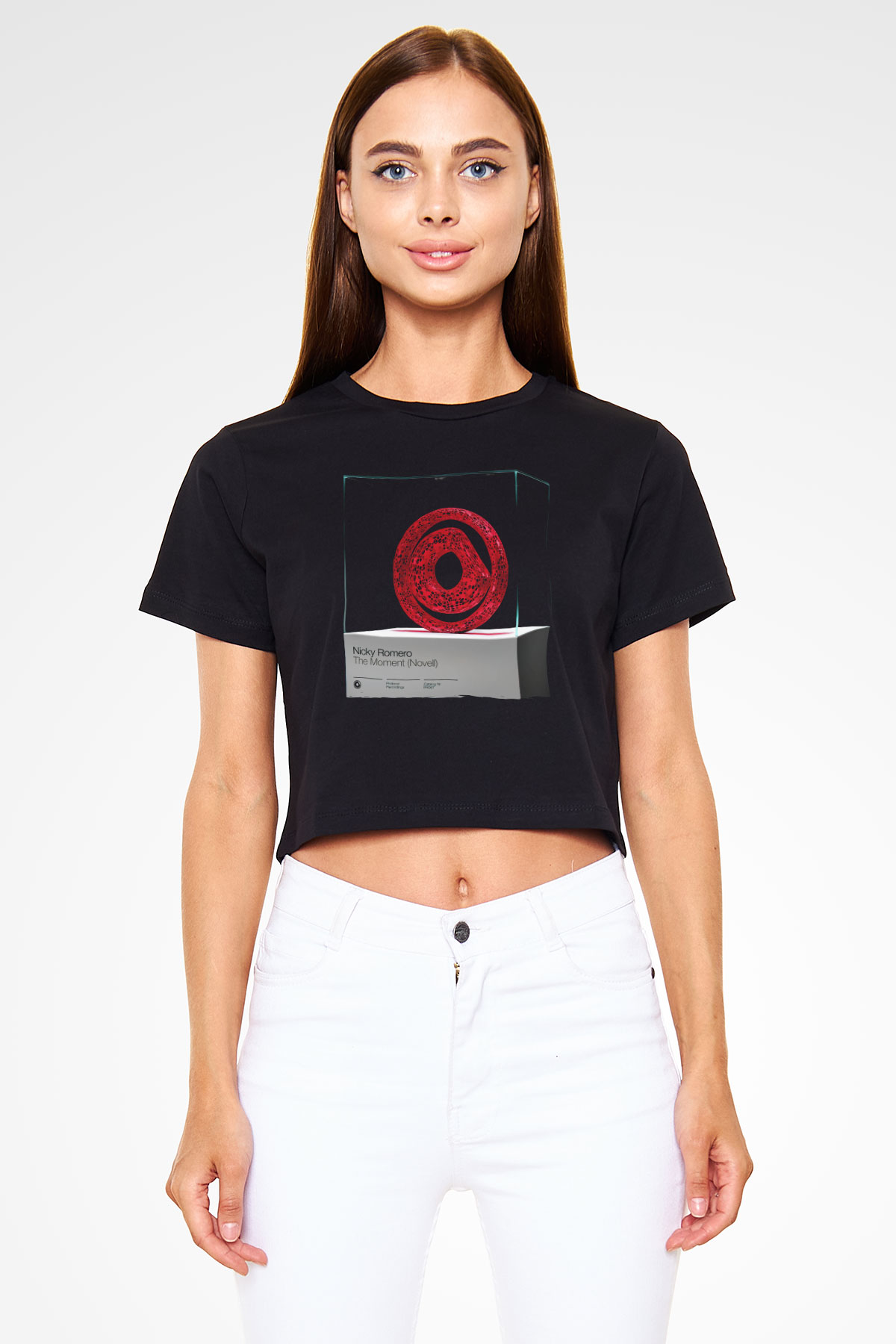 Nicky Romero Siyah  Crop Top Tişört