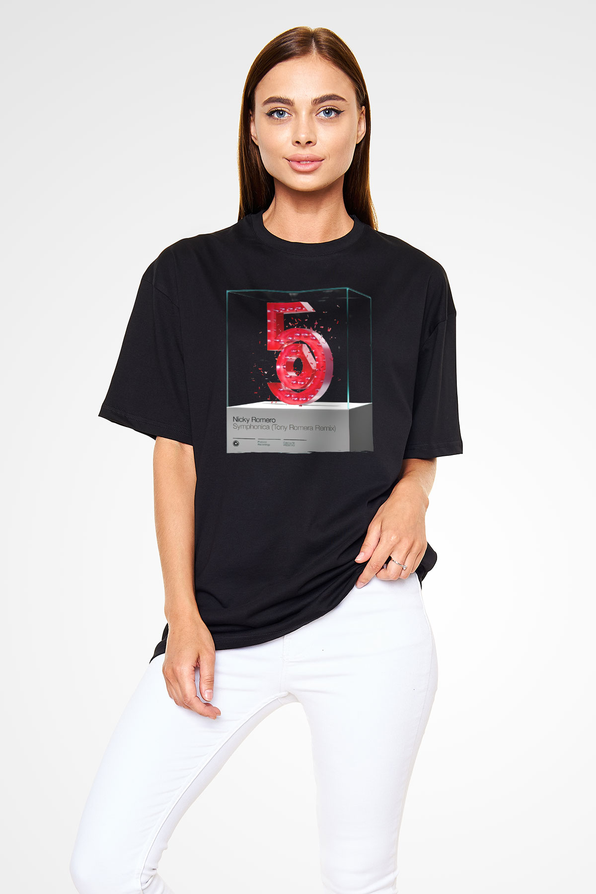 Nicky Romero Siyah Oversize Tişört Oversize T-shirt - TişörtFabrikası