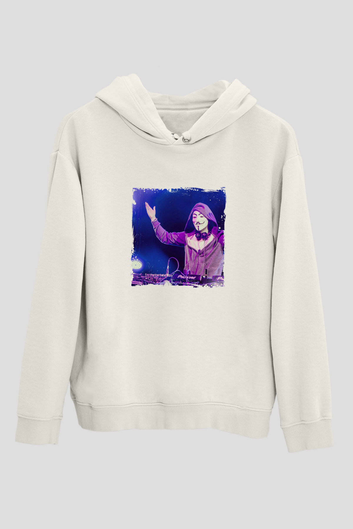 Nicky RomeroBaskılı Beyaz Hoodie