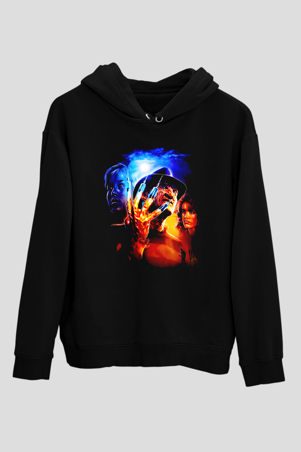 Nightmare on Elm Street Elm Sokağı Siyah Unisex Hoodie