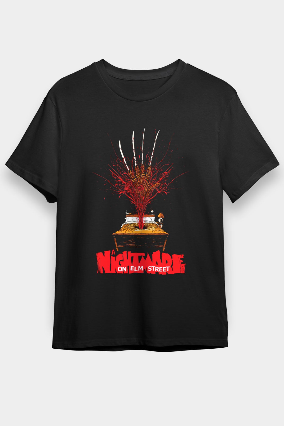 Nightmare on Elm Street Elm Sokağı Siyah Unisex Tişört