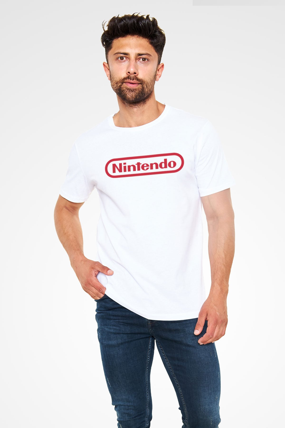 Nintendo Beyaz Unisex Tişört T-Shirt