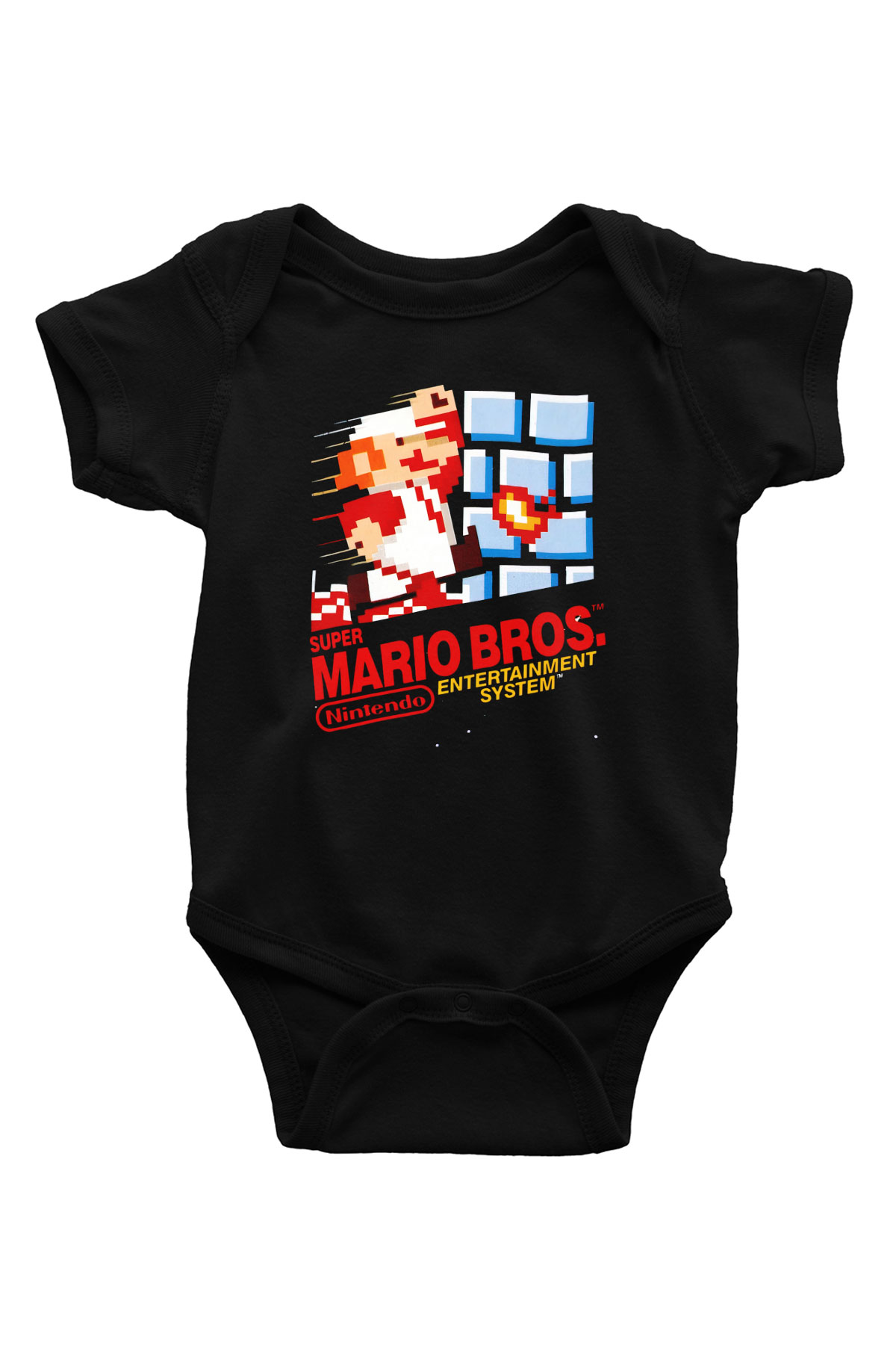 Nintendo Siyah Bebek Body - Zıbın
