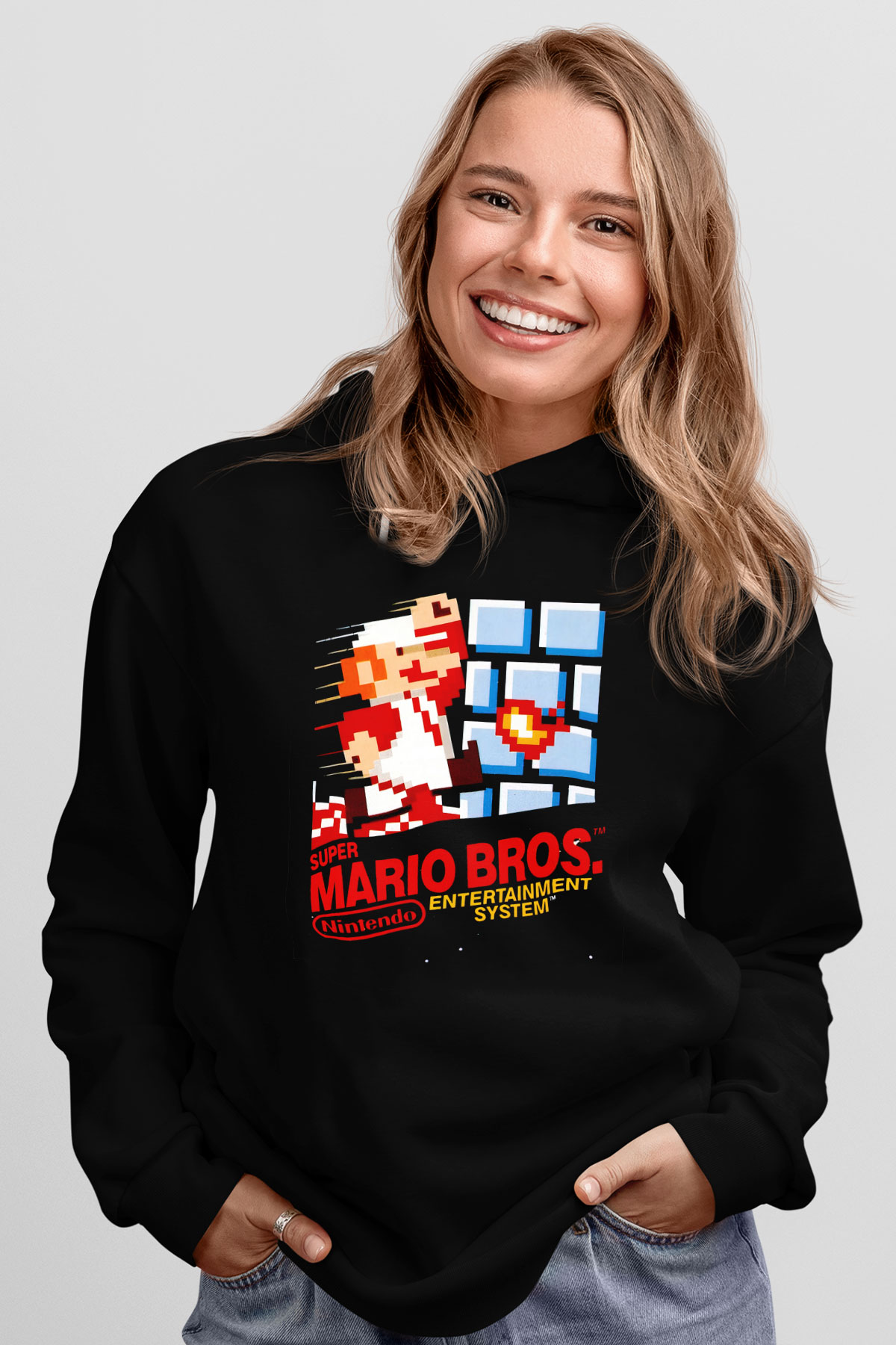 Nintendo Siyah Unisex Hoodie