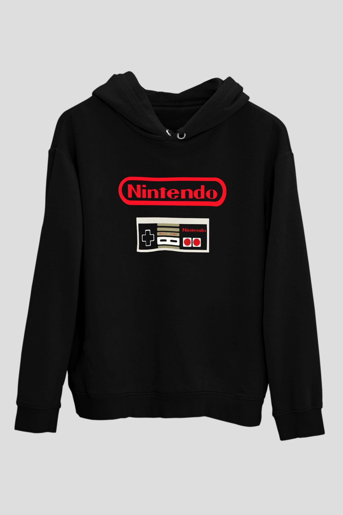 Nintendo Siyah Unisex Hoodie