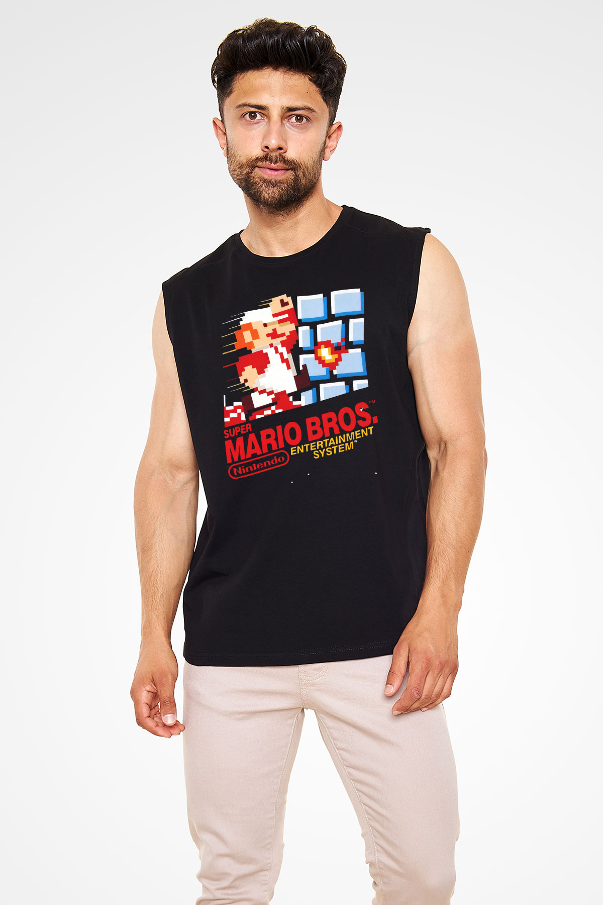 Nintendo Siyah Unisex Kolsuz Tişört