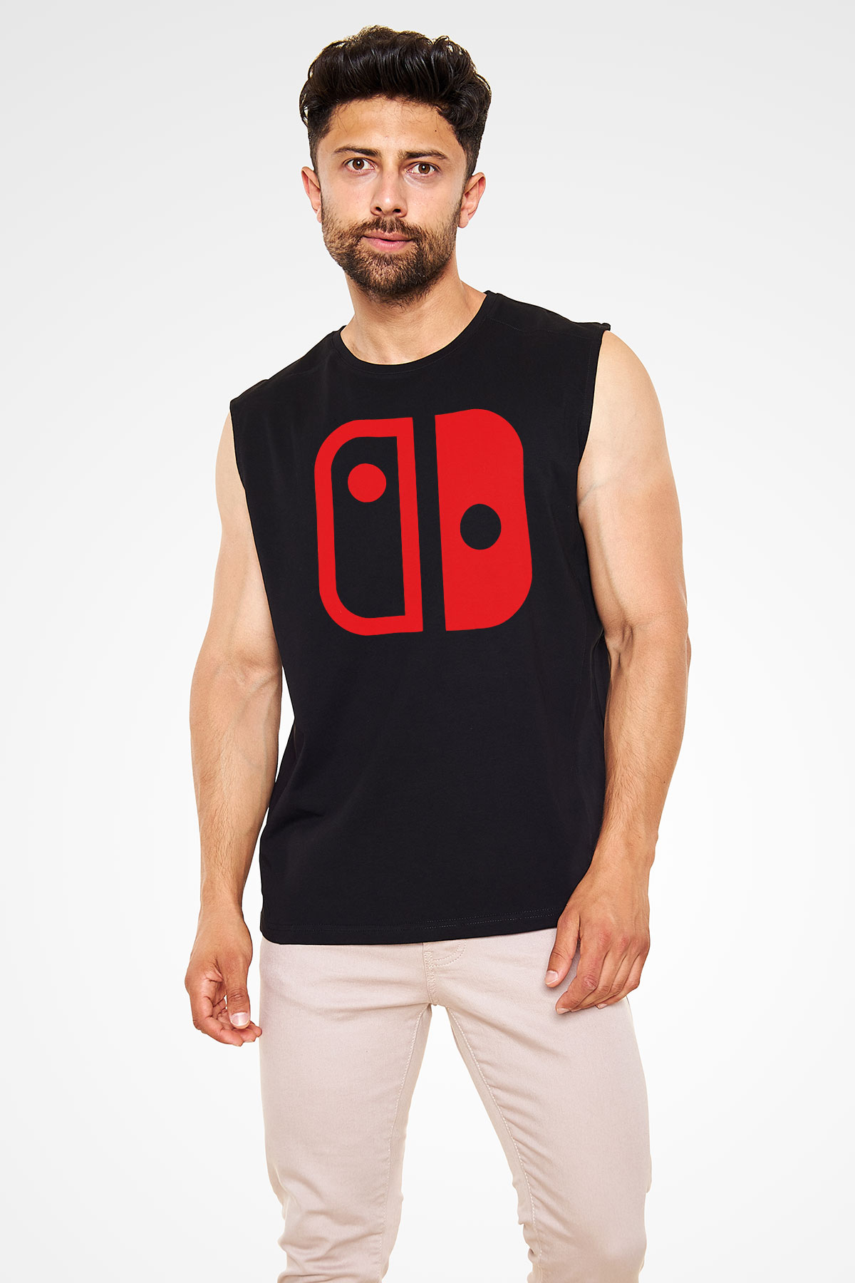 Nintendo Siyah Unisex Kolsuz Tişört