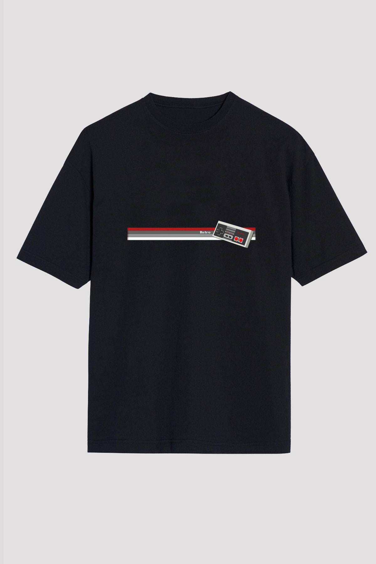 Nintendo Siyah Unisex Oversize Tişört