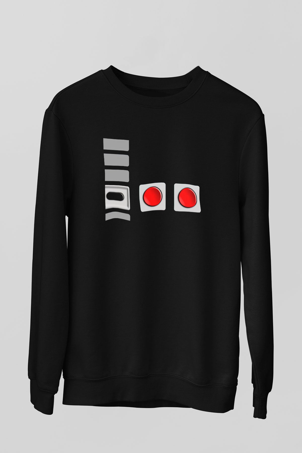 Nintendo Siyah Unisex  Sweatshirt
