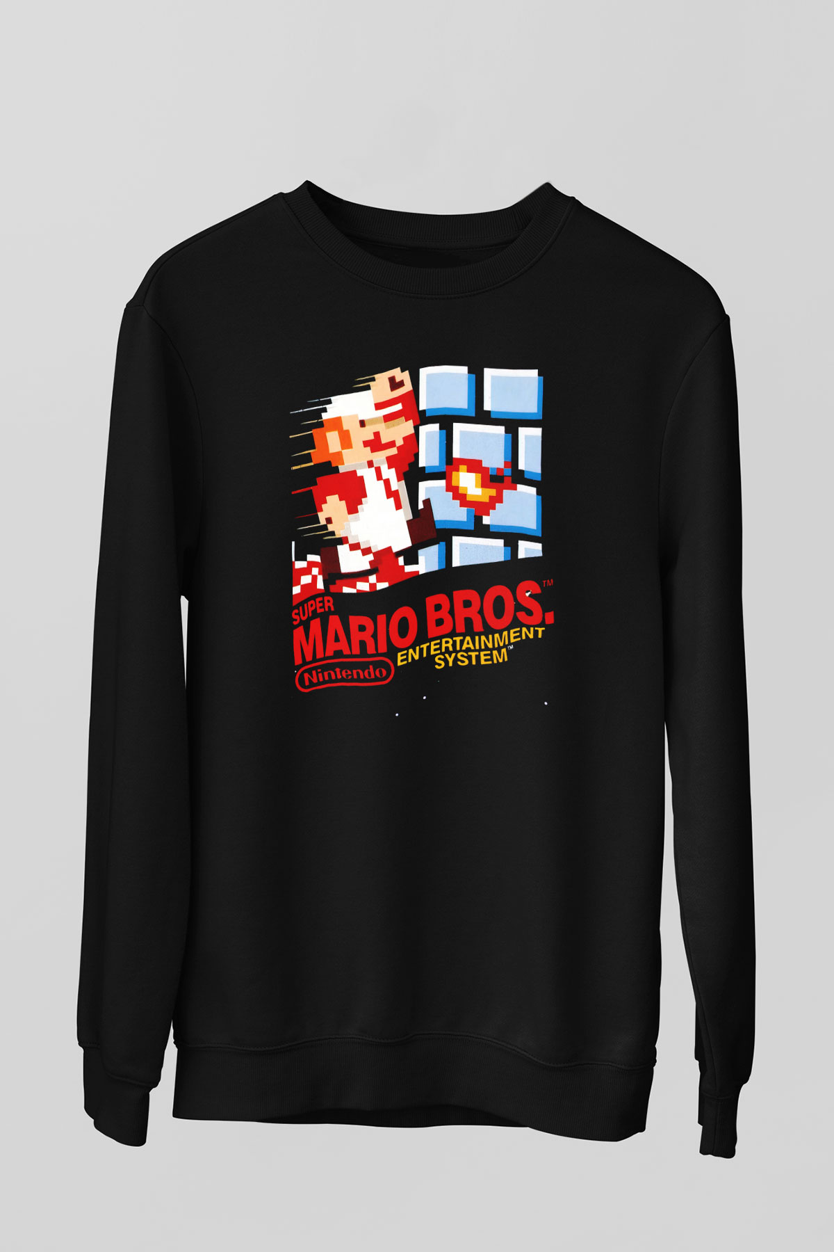 Nintendo Siyah Unisex Sweatshirt