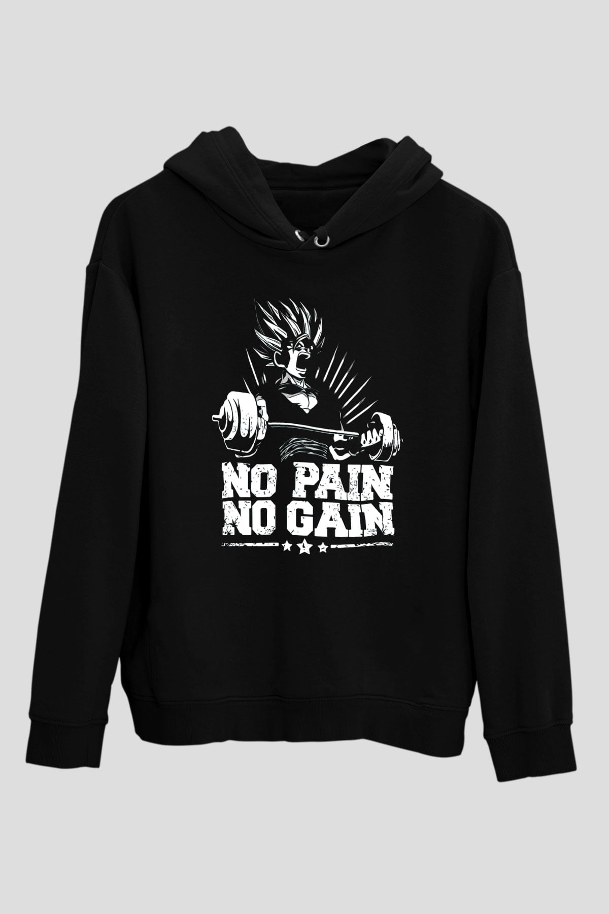 No Pain No GainSiyah  Unisex Hoodie