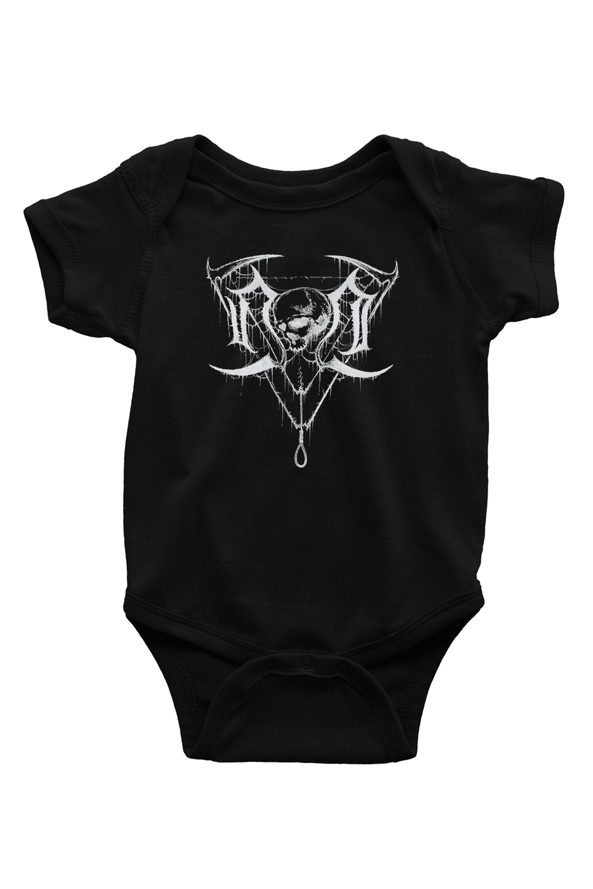 Nocturnal Depression Baskılı Unisex Siyah Bebek Body - Zıbın