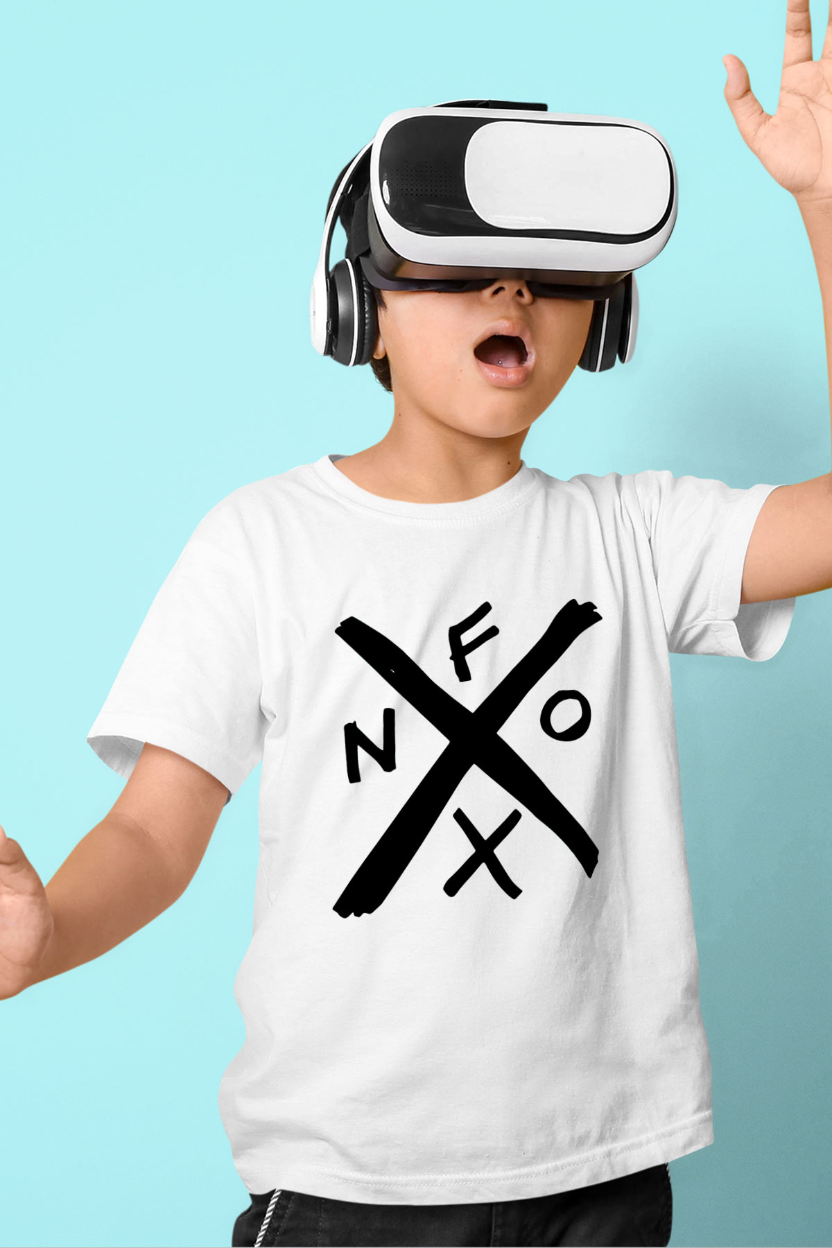 NOFX Baskılı Beyaz Unisex Çocuk Tişört