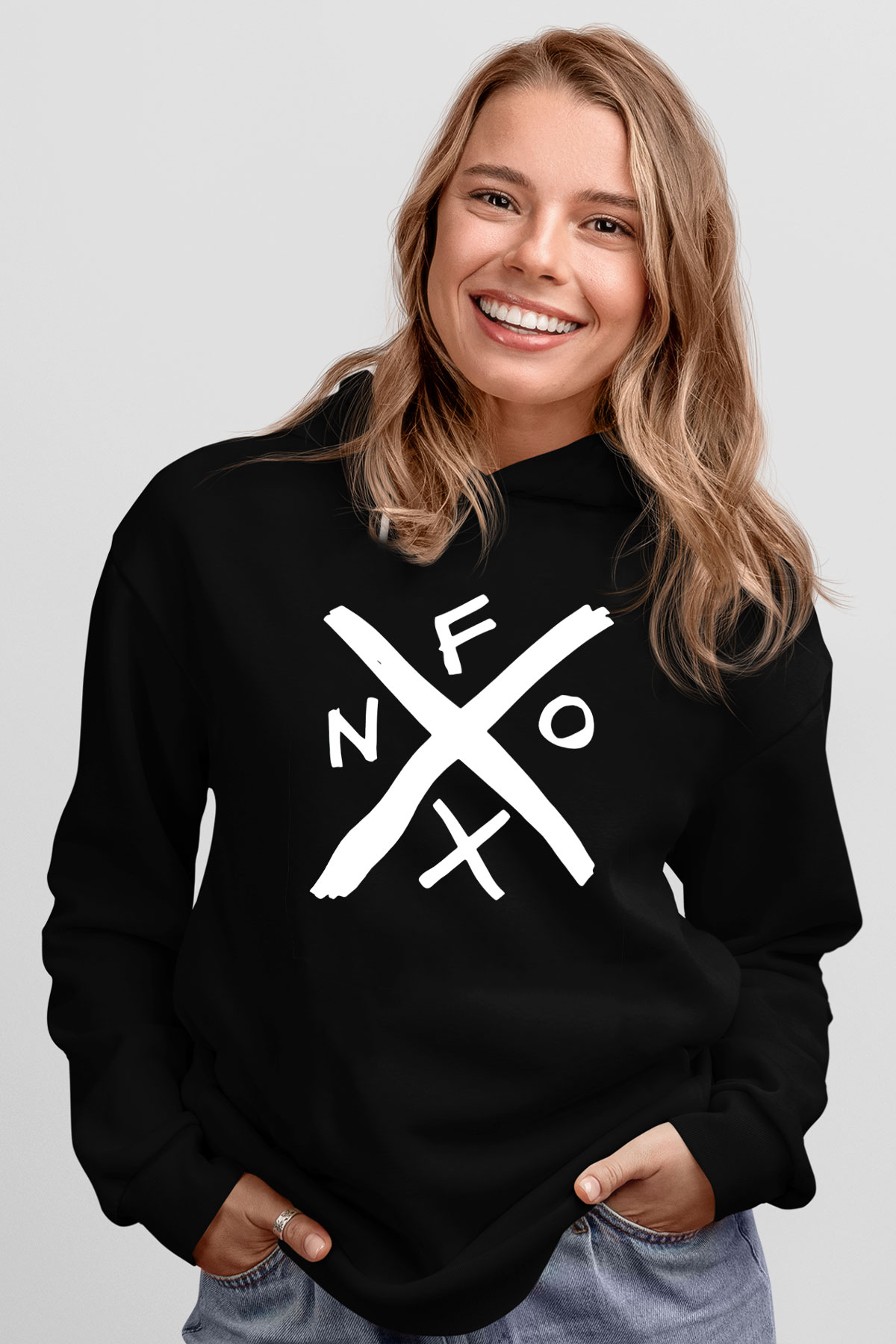 NOFX Siyah Unisex Hoodie