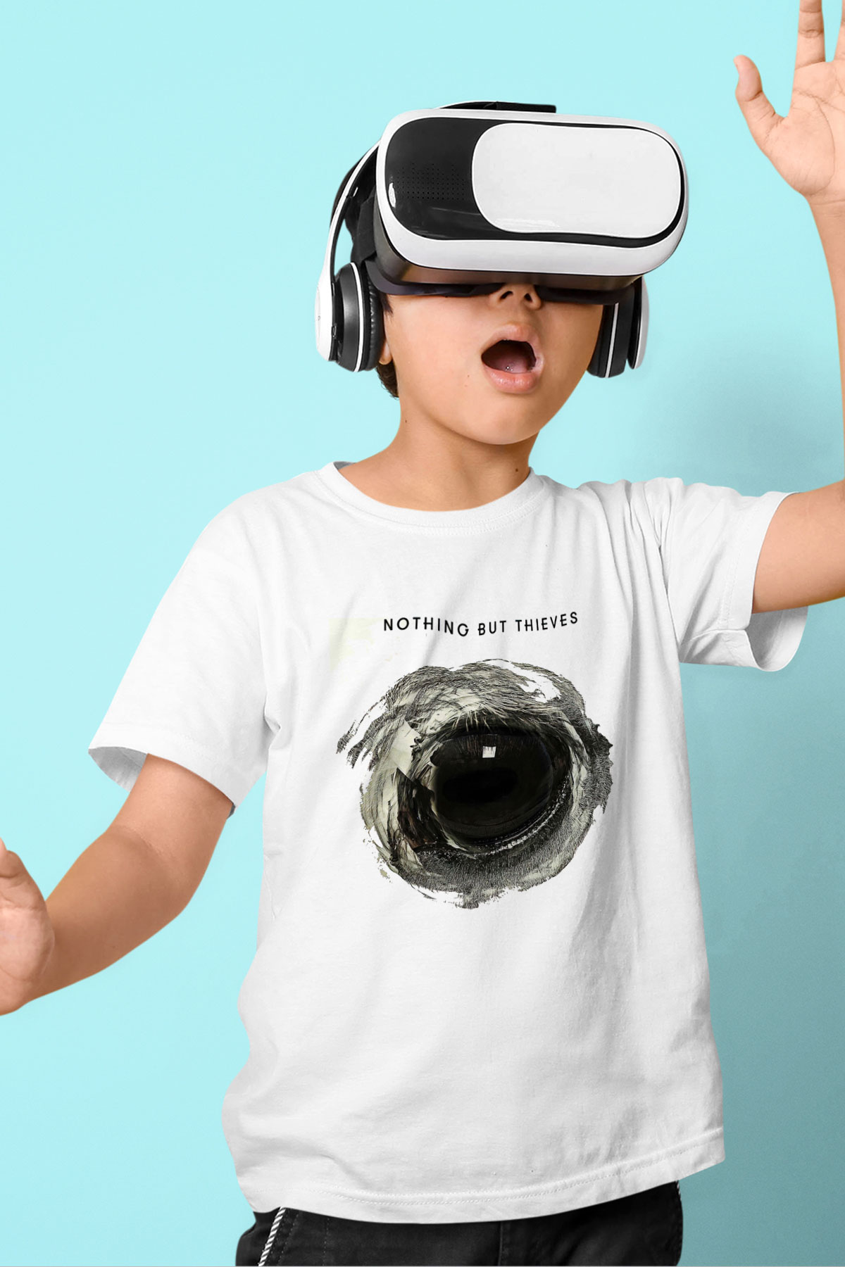 Nothing But Thieves Baskılı Beyaz Unisex Beyaz Çocuk Tişört - Tshirt