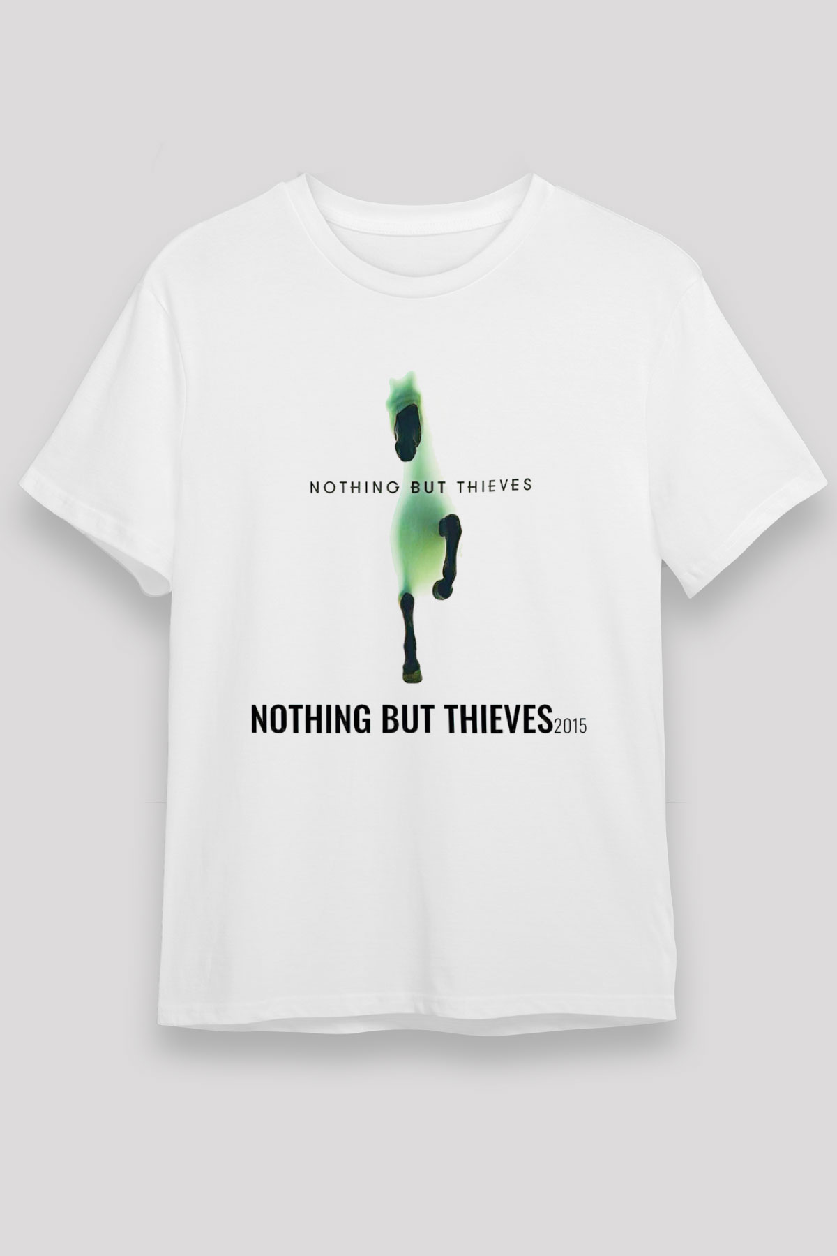 Nothing But Thieves Baskılı Unisex Beyaz Tişört - Tshirt