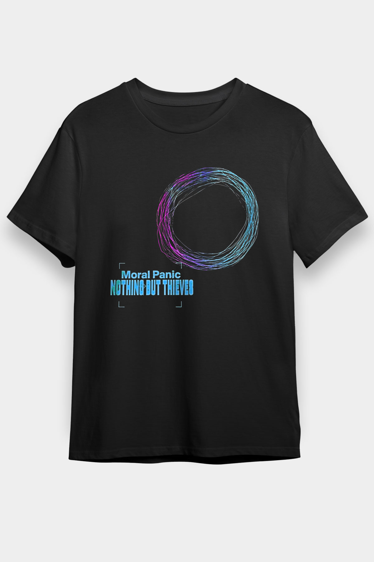 Nothing But Thieves Baskılı Unisex Siyah Tişört - Tshirt