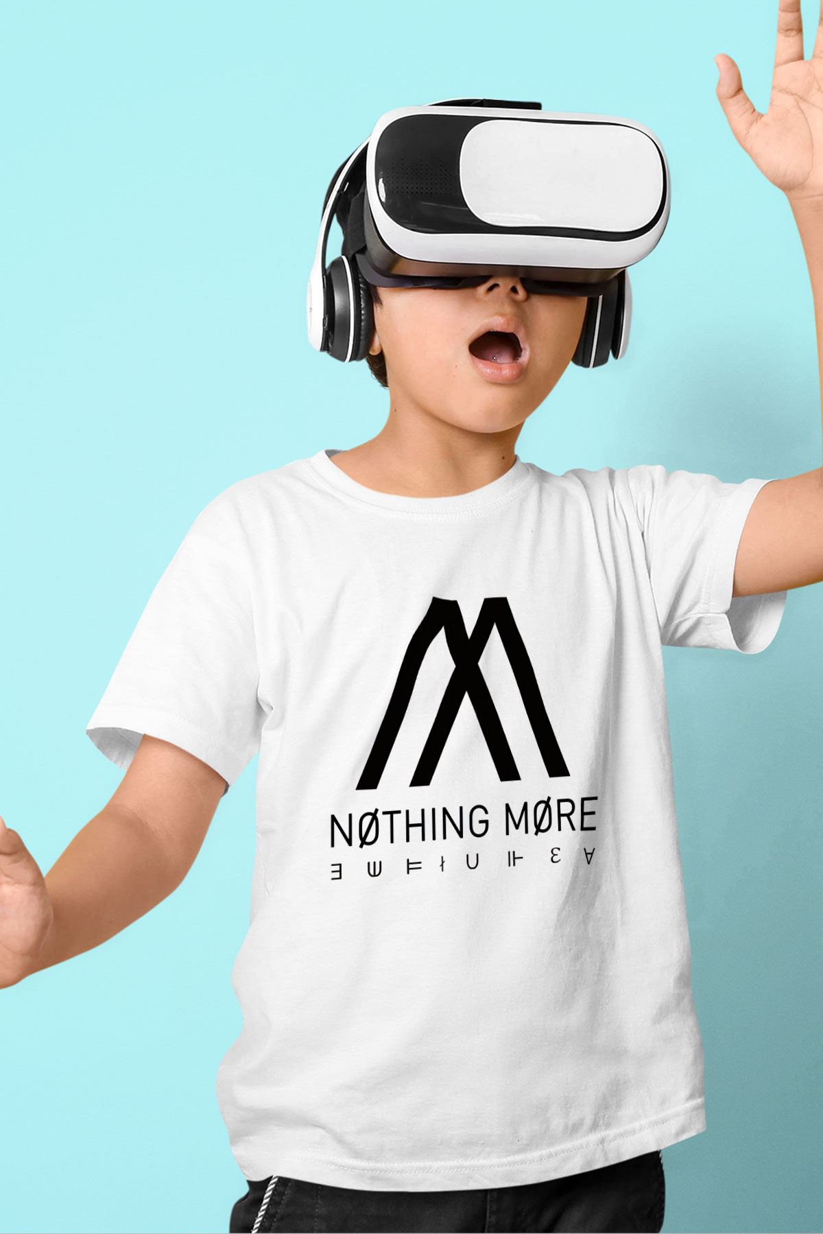 Nothing More Baskılı Beyaz Unisex Çocuk Tişört