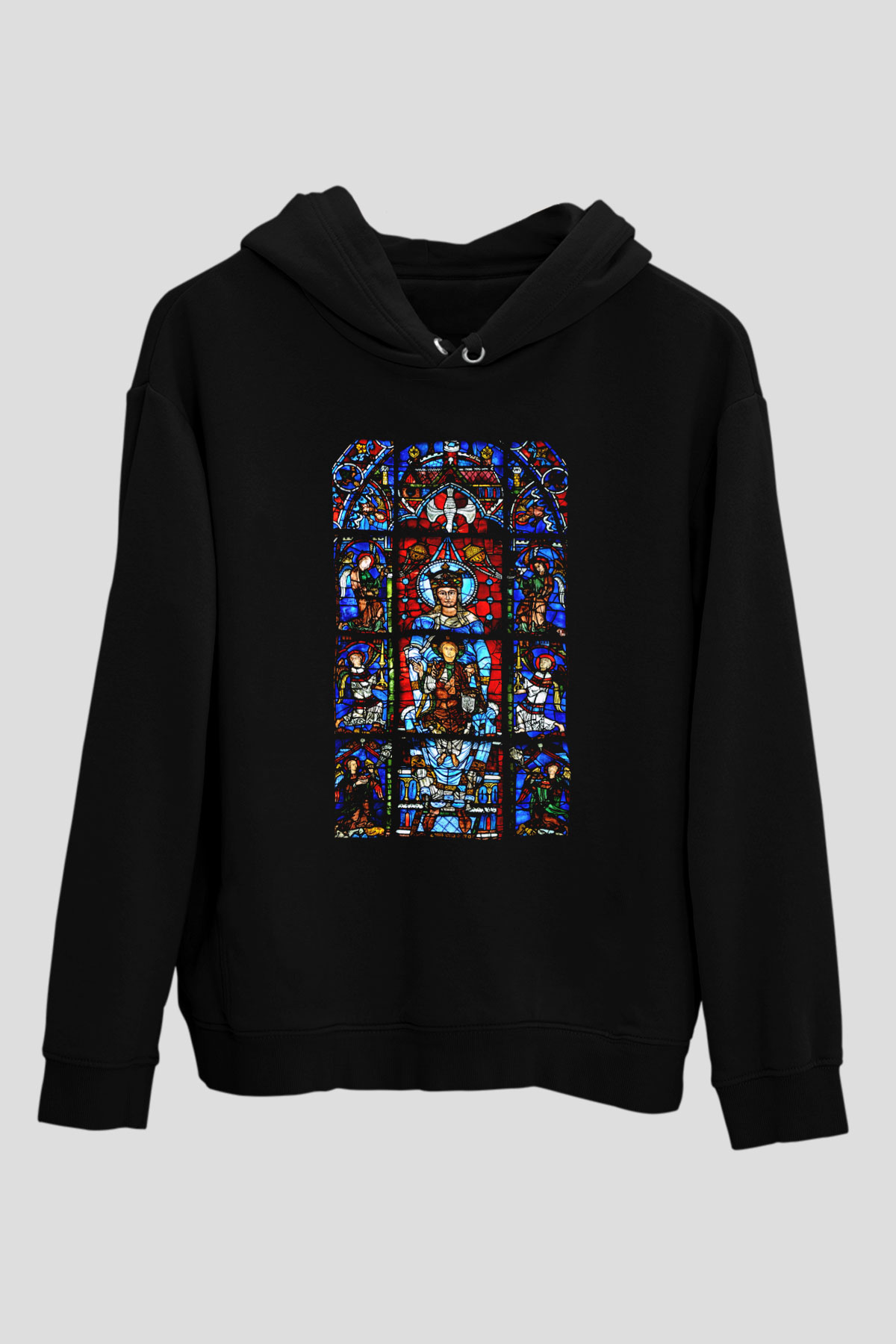 Notre Dame Katedrali Siyah Unisex Hoodie