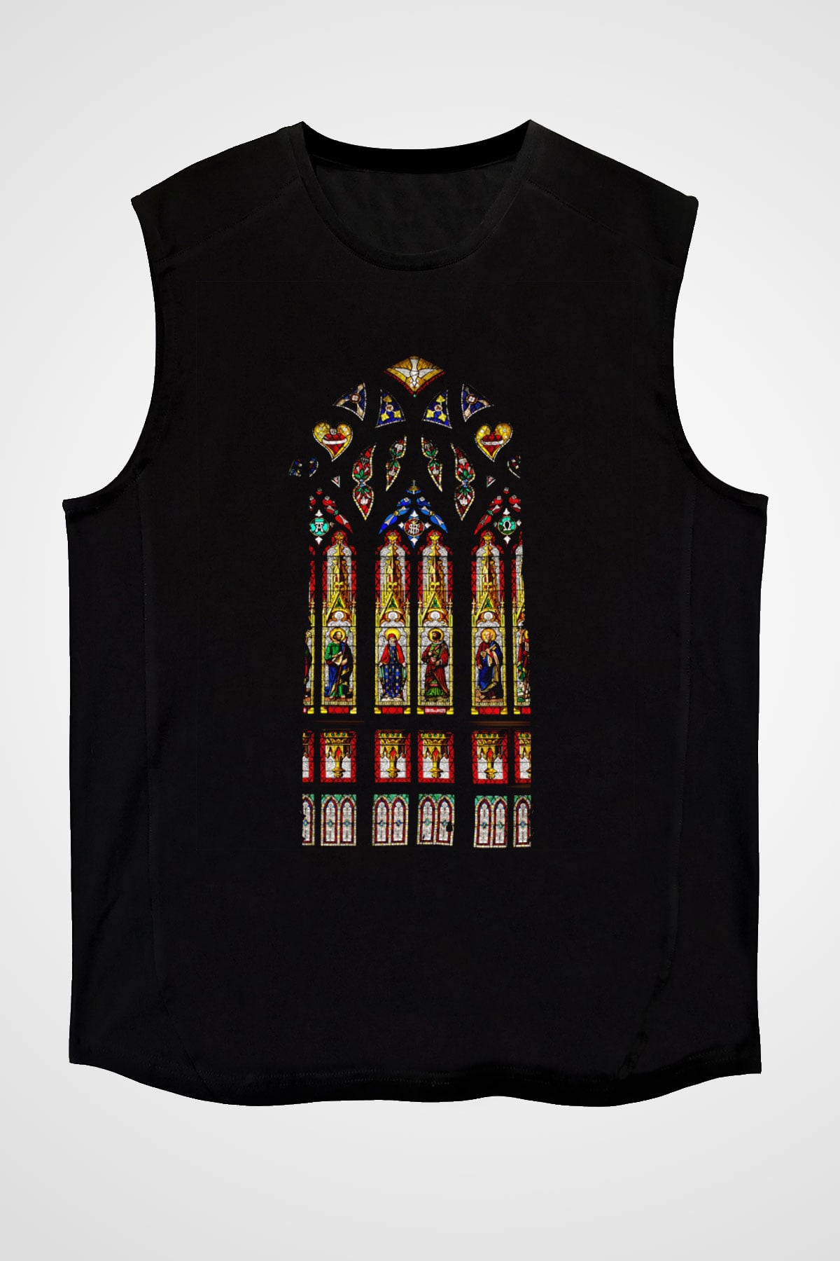 Notre Dame Katedrali Siyah Unisex Kolsuz Tişört