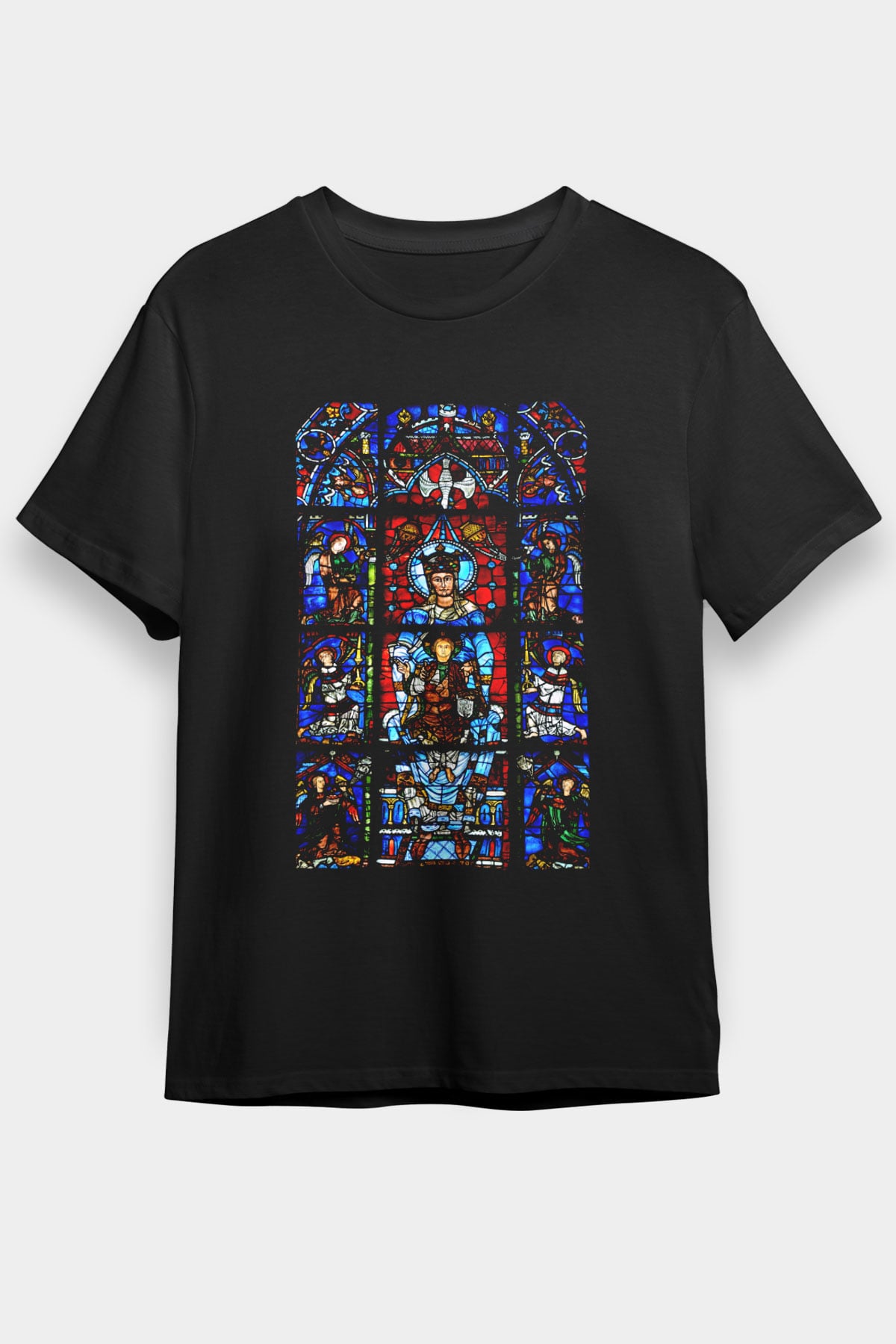 Notre Dame Katedrali Siyah Unisex Tişört T-Shirt - TişörtFabrikası