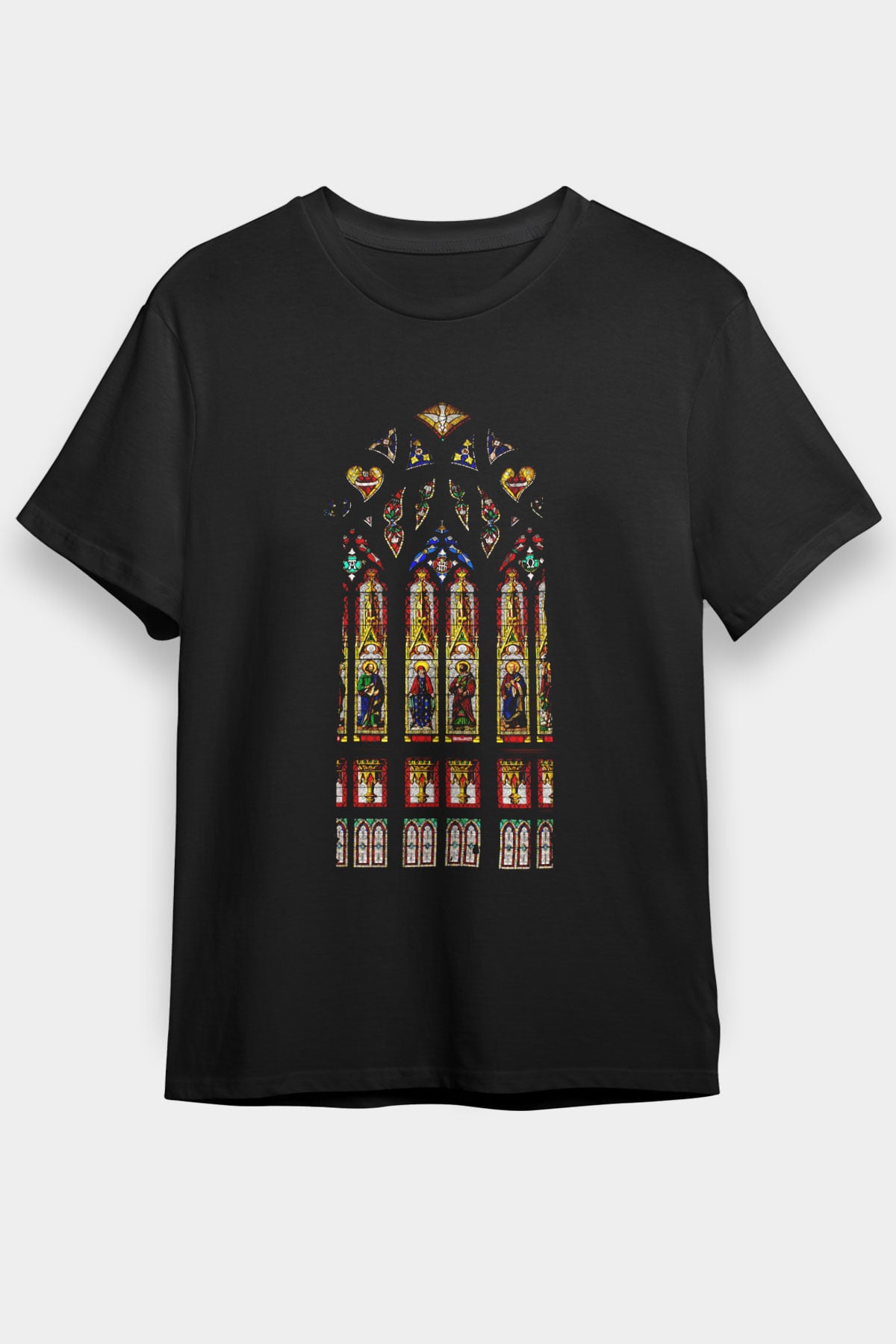 Notre Dame Katedrali Siyah Unisex Tişört T-Shirt - TişörtFabrikası