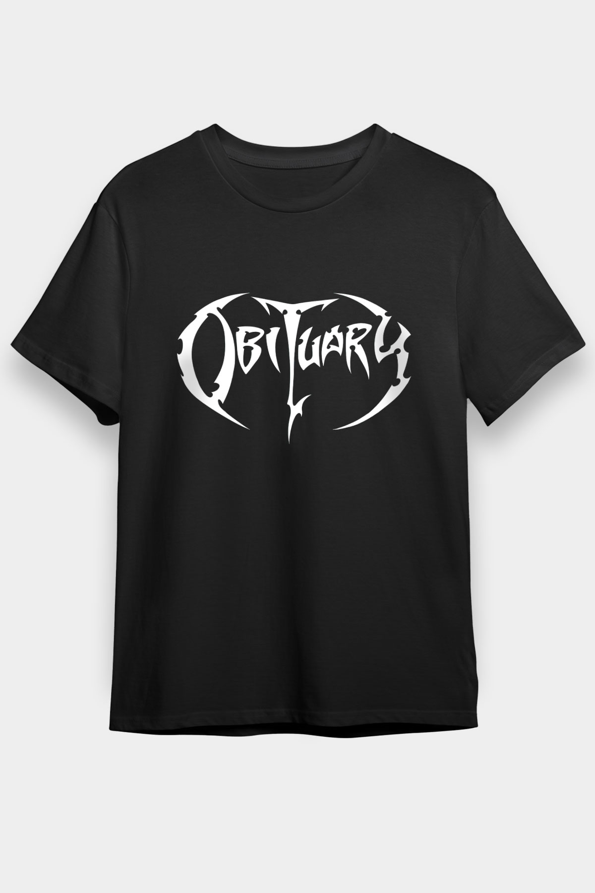 Obituary Siyah Unisex Tişört T-Shirt - TişörtFabrikası