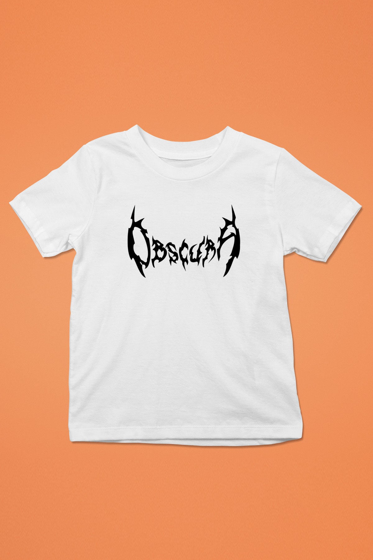 Obscura Baskılı Beyaz Unisex Çocuk Tişört