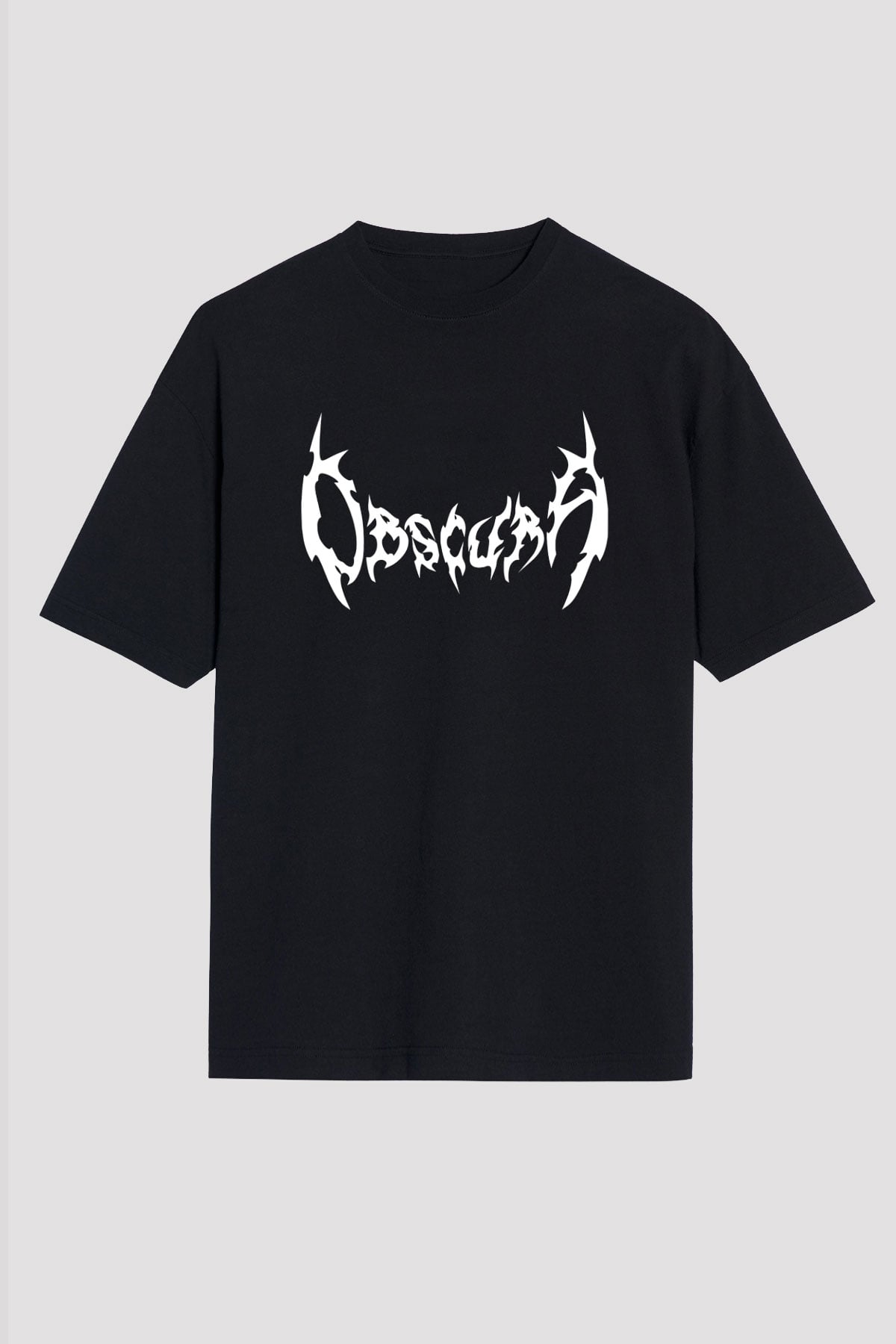 Obscura Siyah Unisex Oversize Tişört T-Shirt