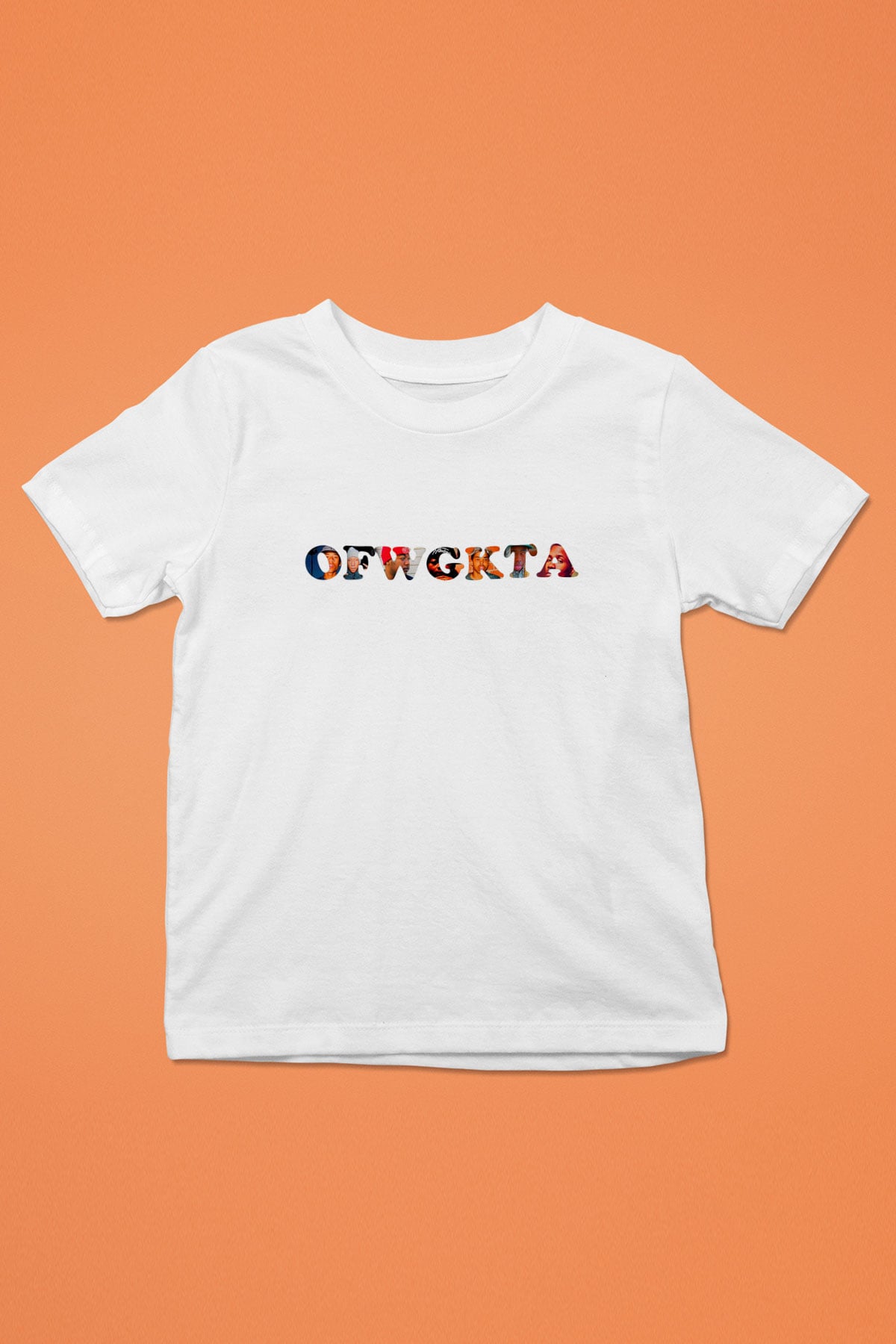 Odd Future Baskılı Beyaz Unisex Çocuk Tişört