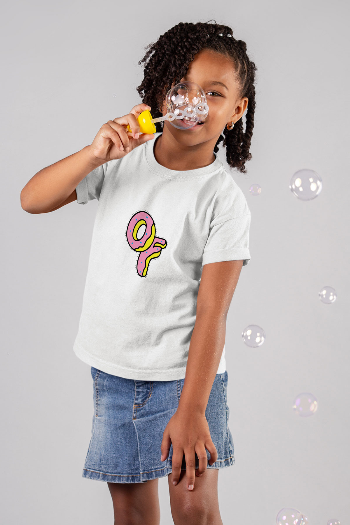 Odd Future Baskılı Unisex Beyaz Çocuk Tişört