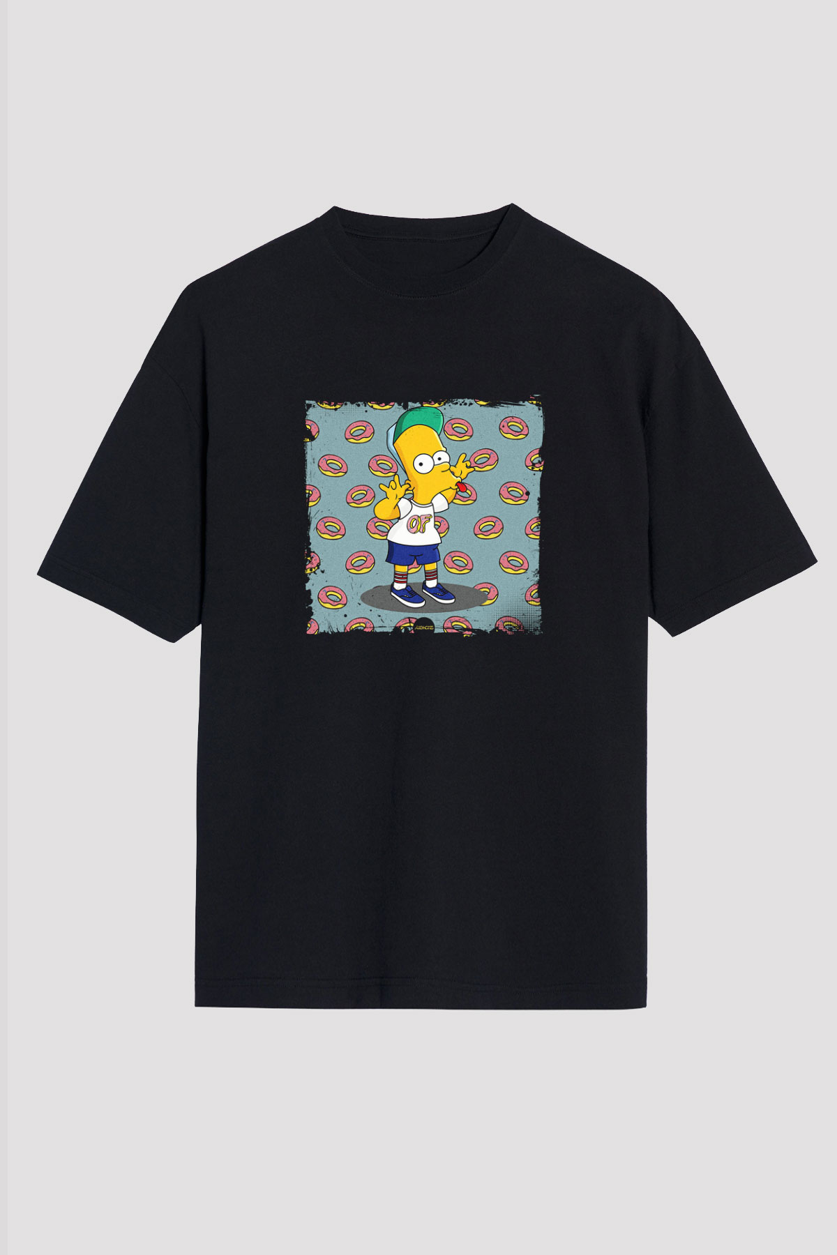 Odd Future Baskılı Unisex Oversize Siyah Tişört