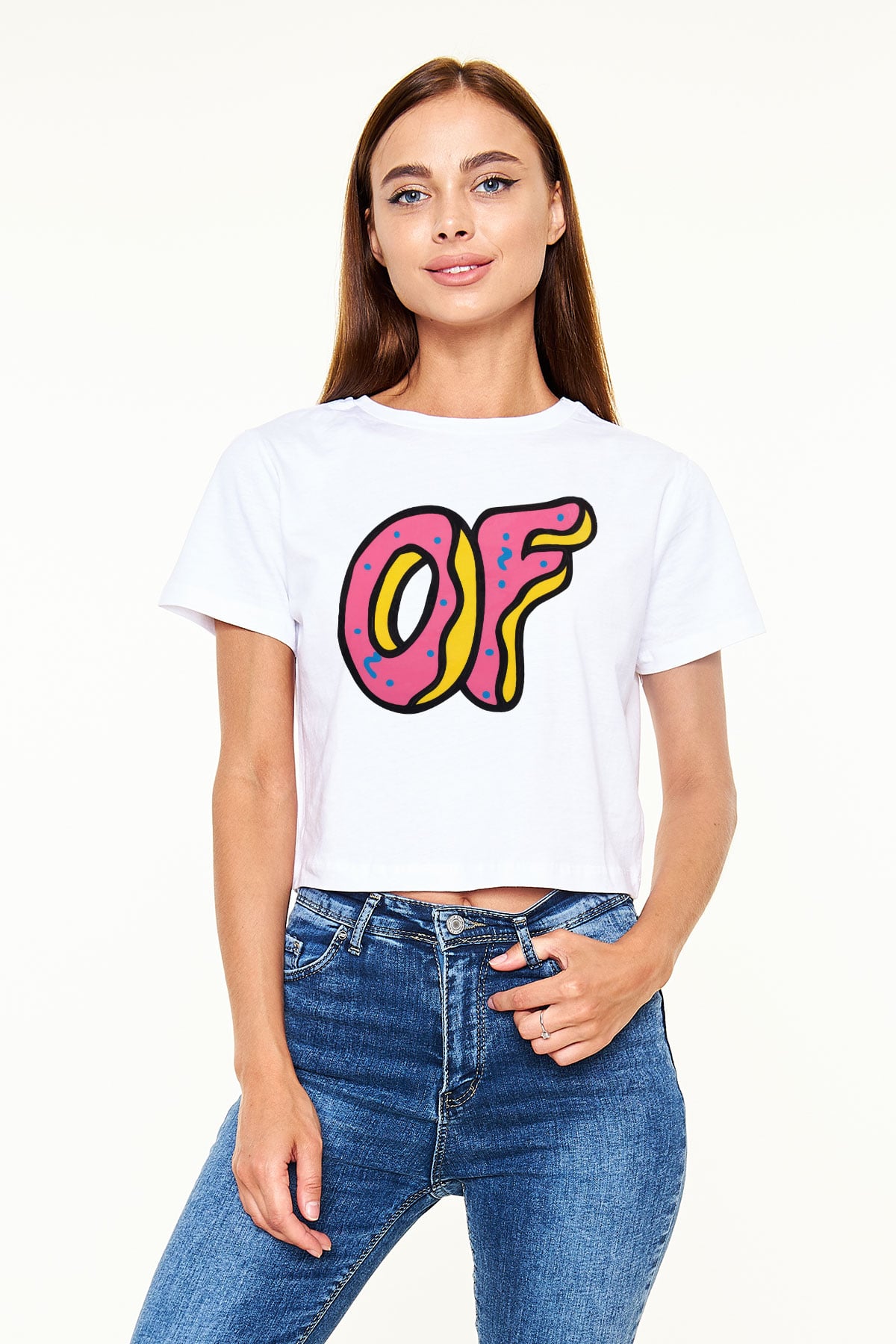 Odd Future Beyaz Croptop Tişört