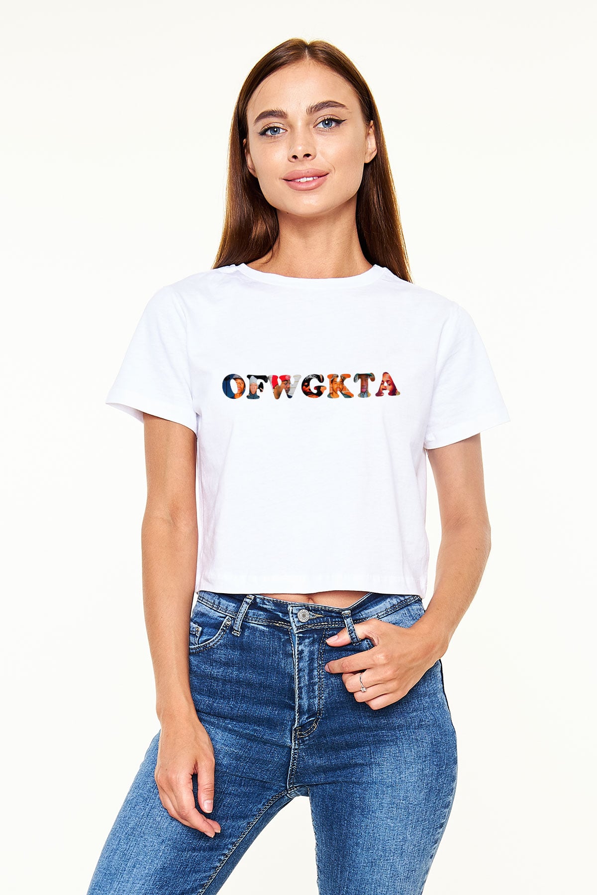 Odd Future Beyaz Croptop Tişört