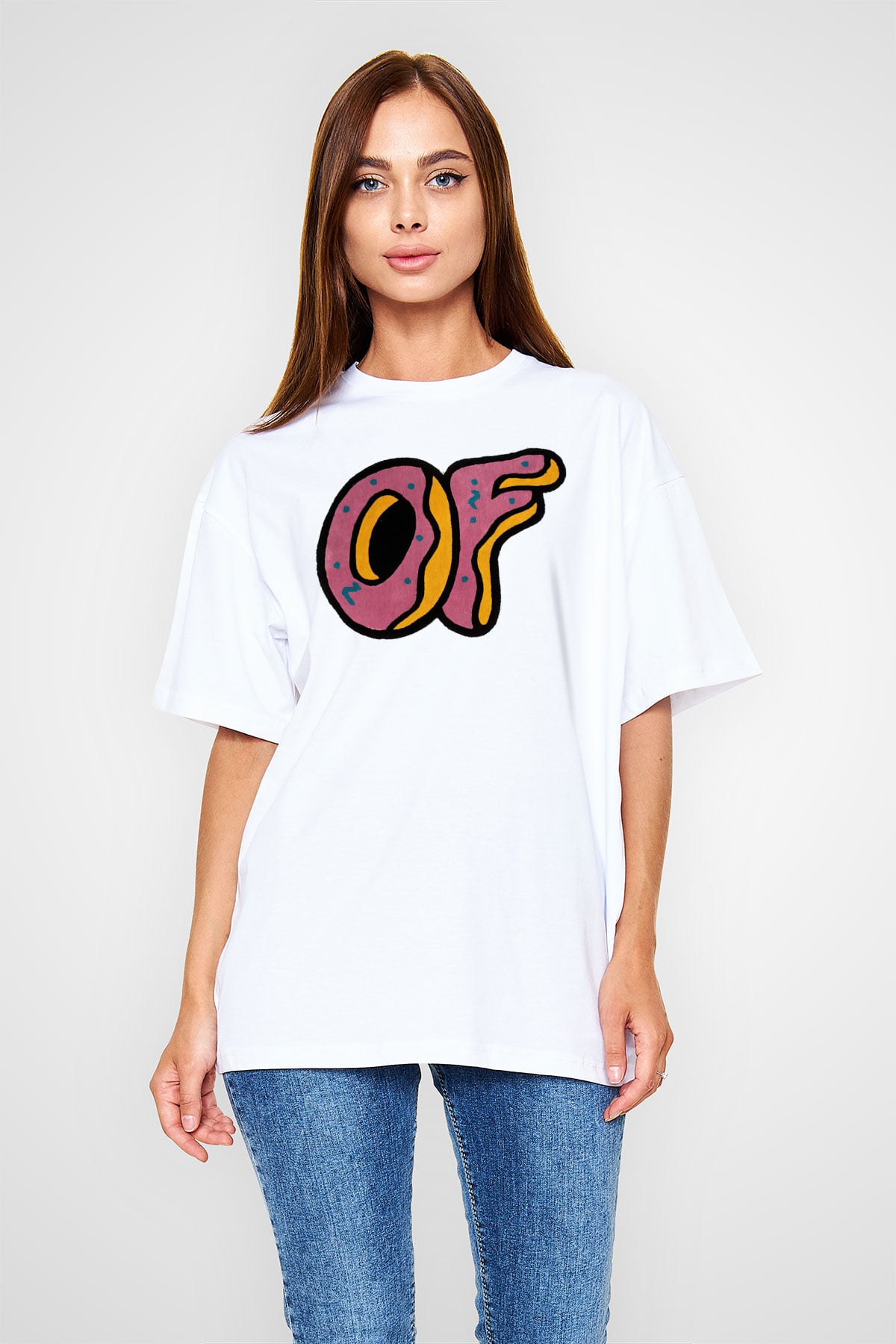 Odd Future Beyaz Oversize Tişört Oversize T-shirt - TişörtFabrikası