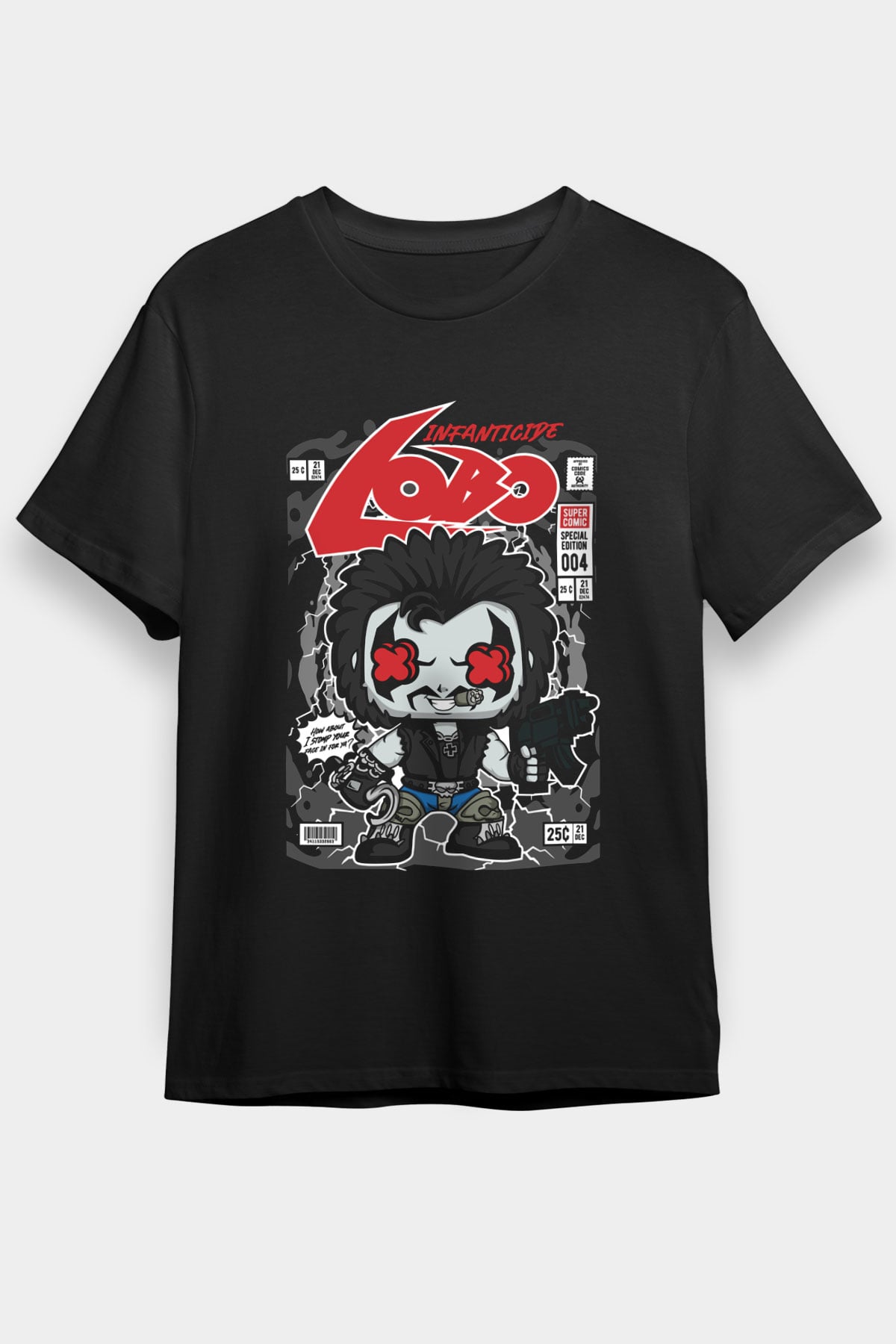 Ödül Avcısı Baskılı Unisex Siyah Tişört