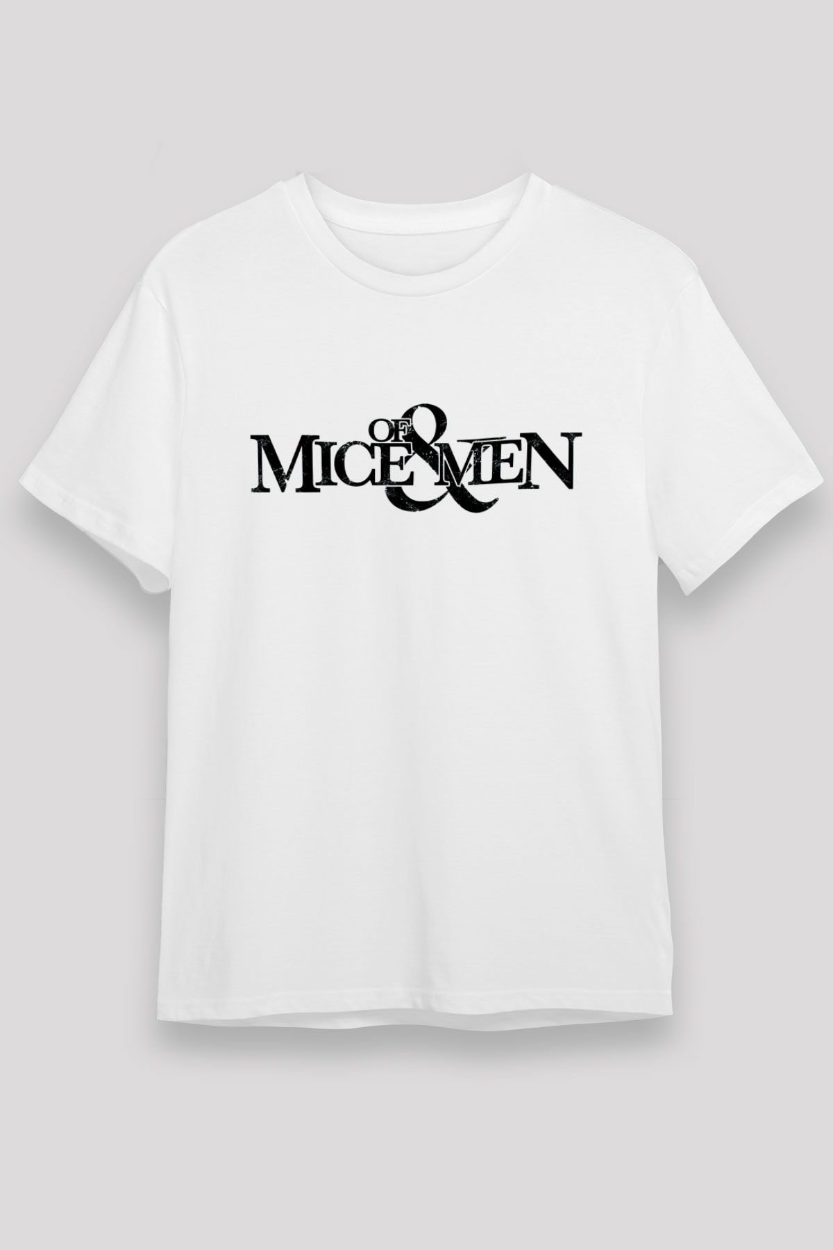 Of Mice and Men Beyaz Unisex Tişört T-Shirt - TişörtFabrikası
