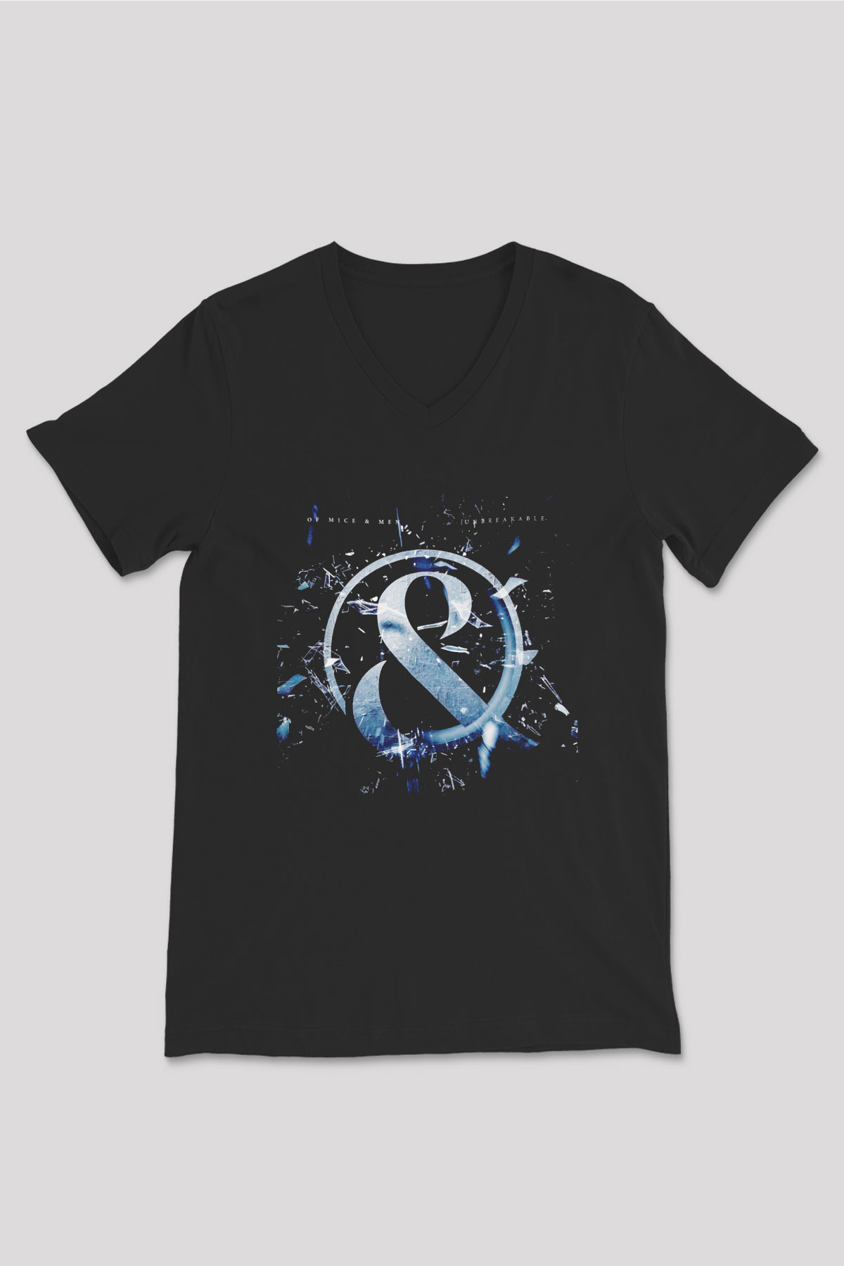 Of Mice and Men Siyah Unisex V Yaka Tişört