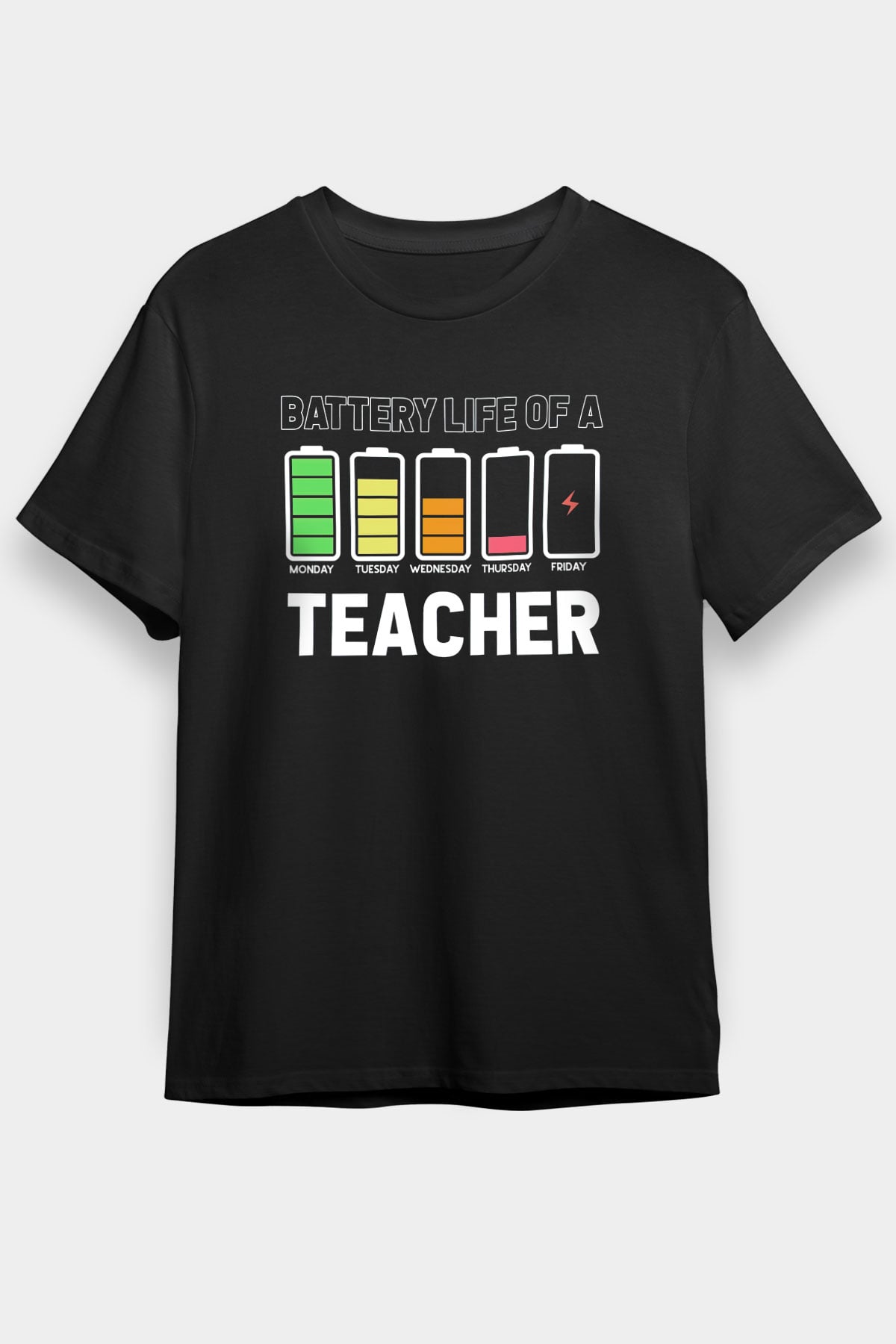 Öğretmen Siyah Unisex Tişört T-Shirt - TişörtFabrikası