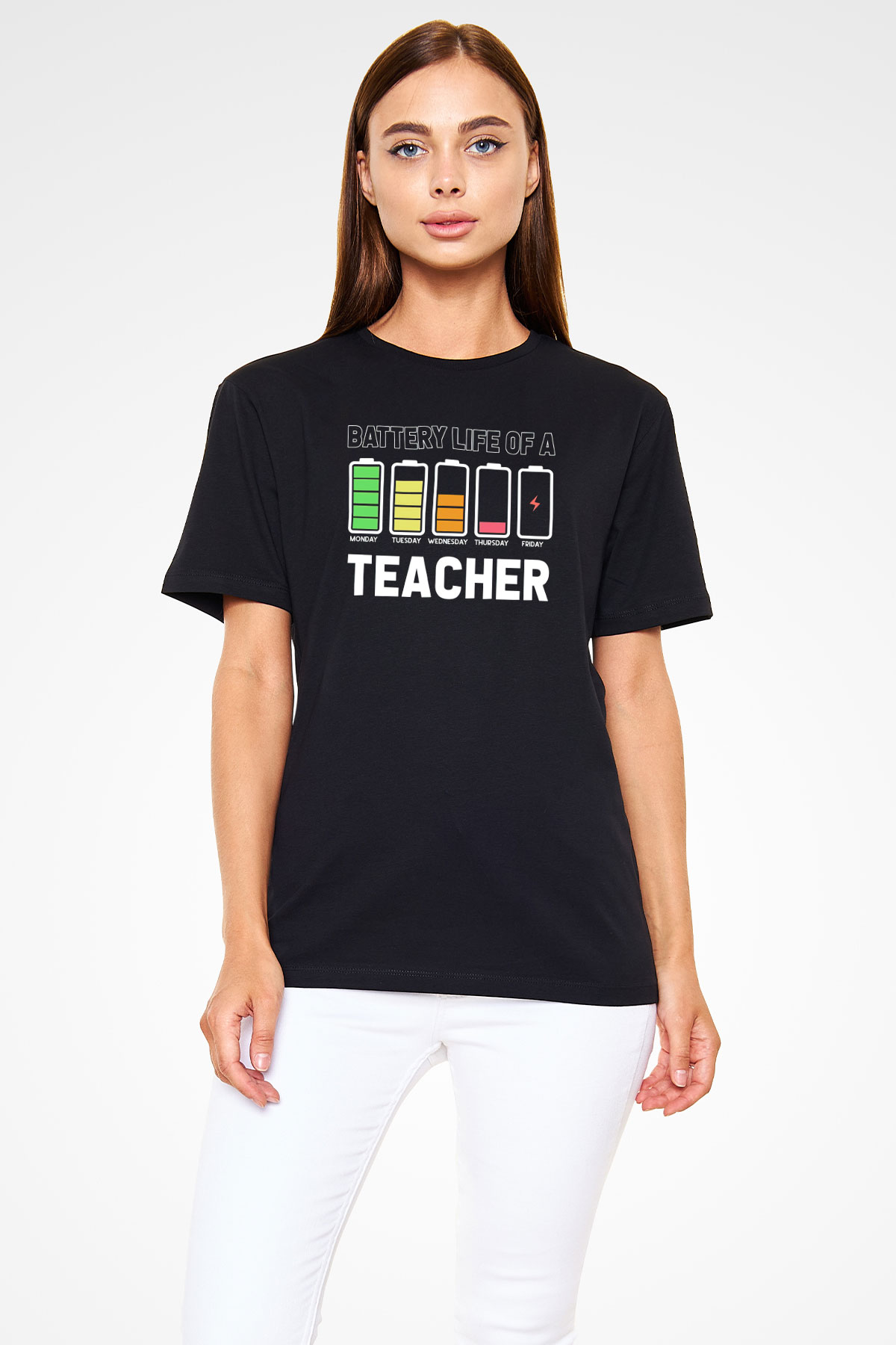 Öğretmen Siyah Unisex Tişört T-Shirt - TişörtFabrikası
