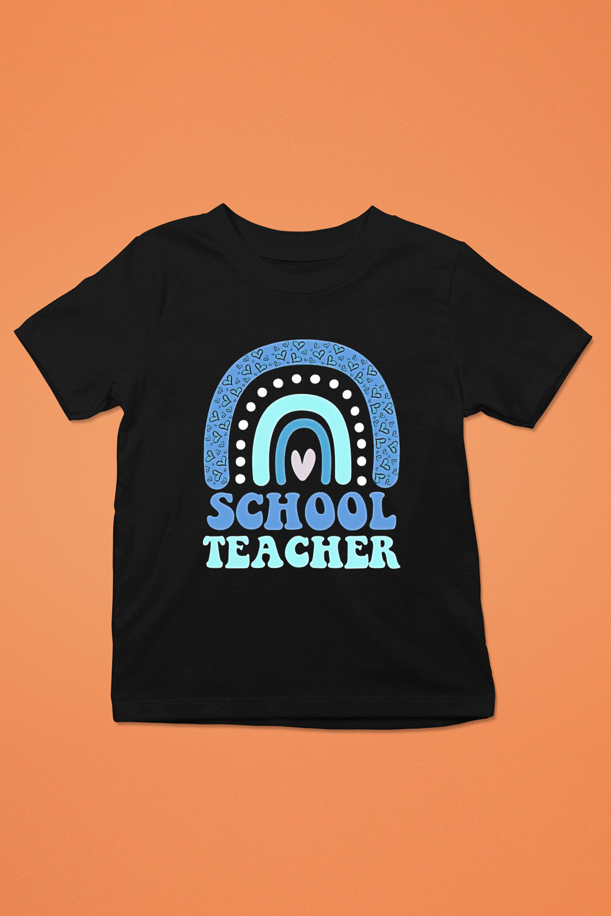 Öğretmenler Günü Baskılı Unisex Siyah Çocuk Tişört - Tshirt