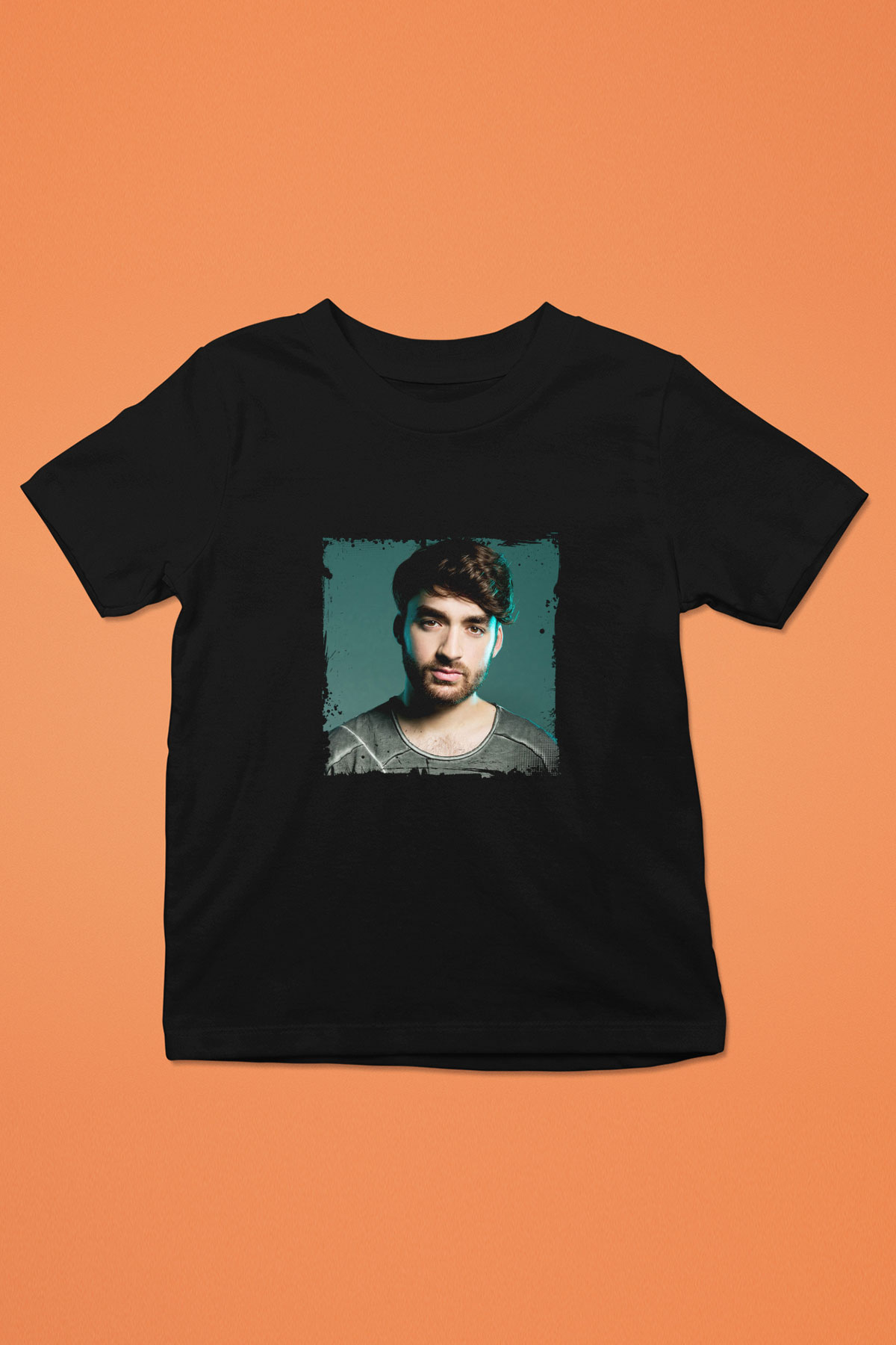 Oliver Heldens Baskılı Unisex Siyah Çocuk Tişört