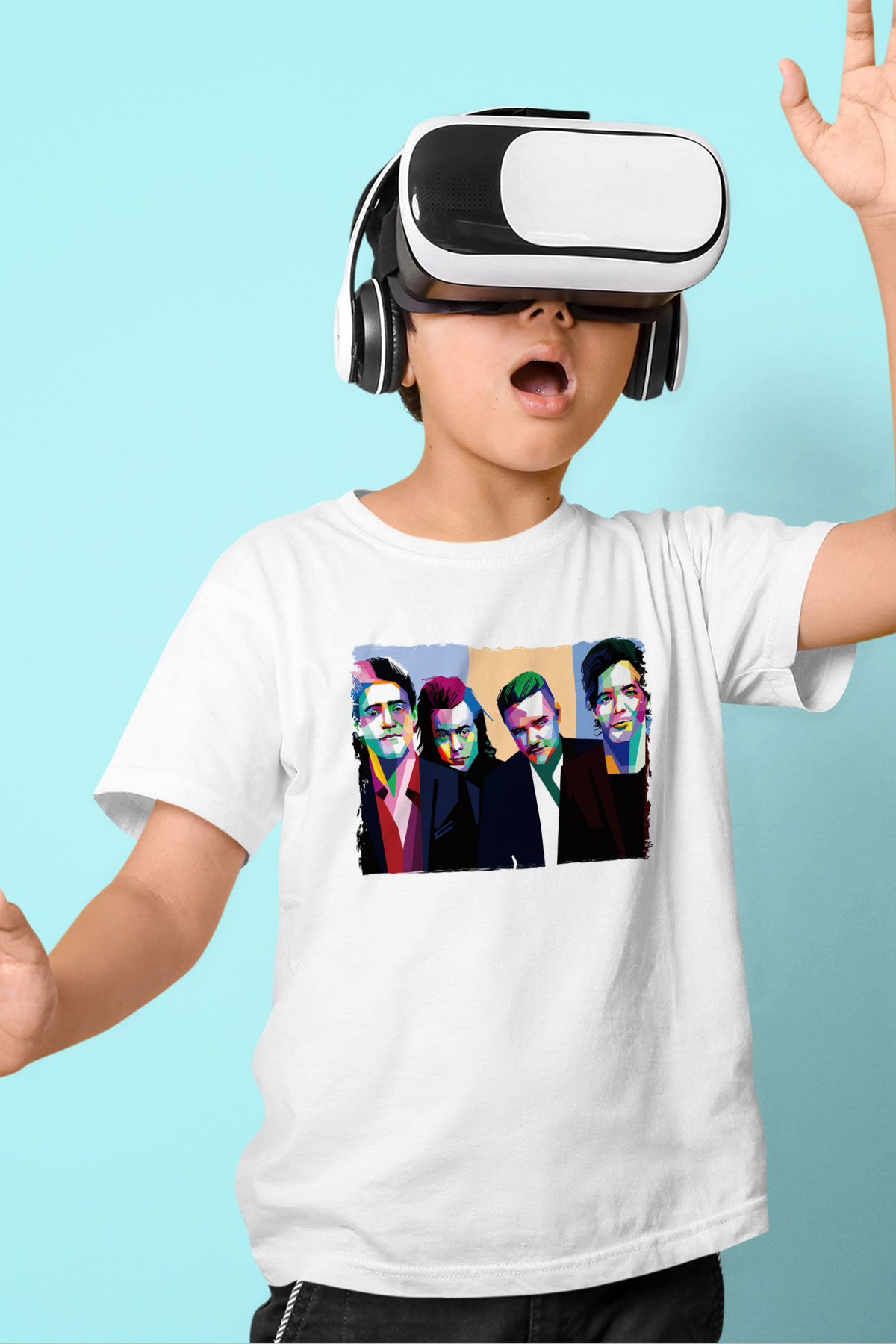 One Direction Beyaz Unisex Çocuk Tişört