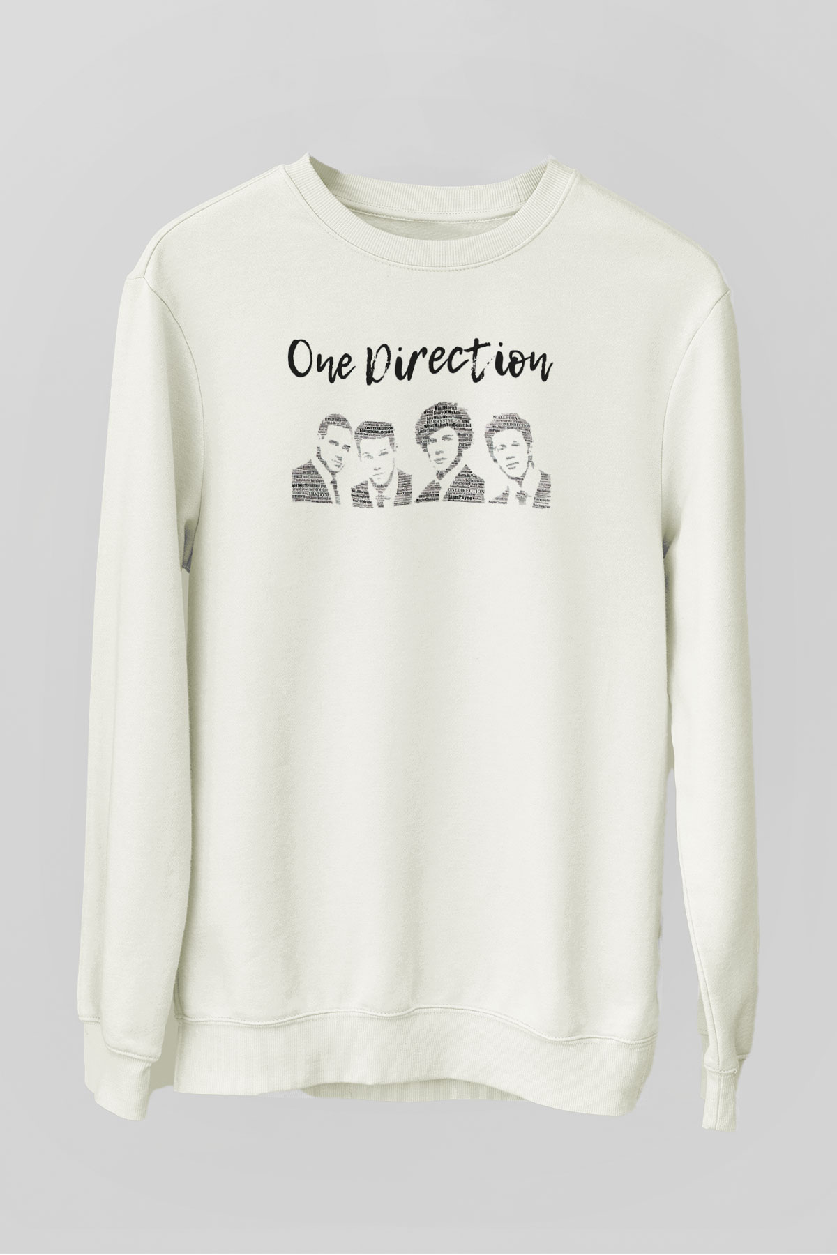 One Direction Beyaz Unisex Sweatshirt